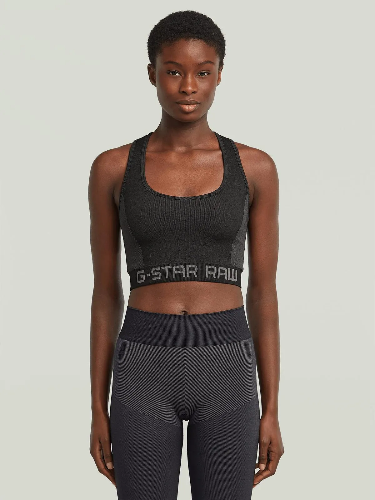 G-Star Women's Seamless Raceback Dark Black Top