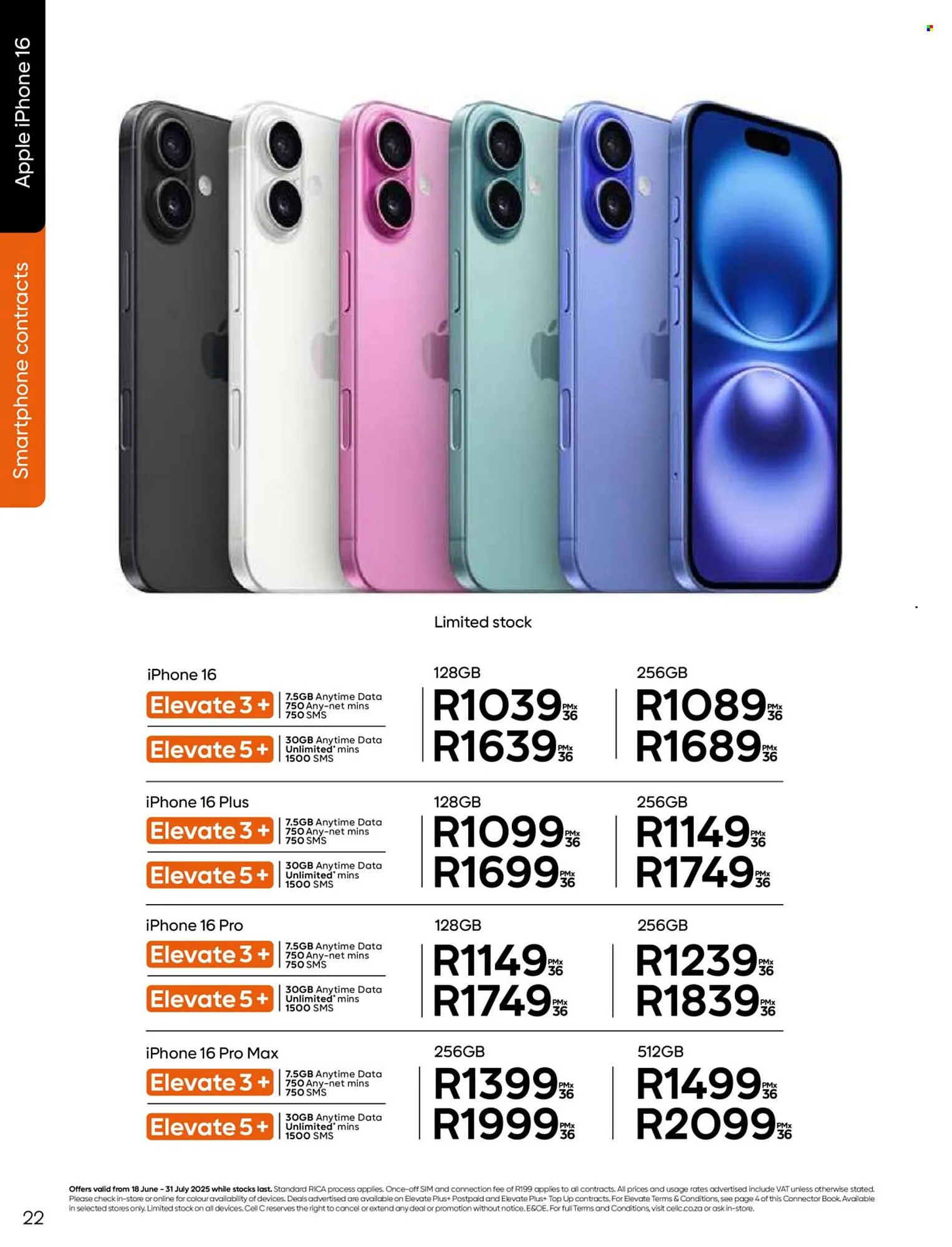 Cell C catalogue from 18 June to 31 July 2025 - Catalogue Page 22