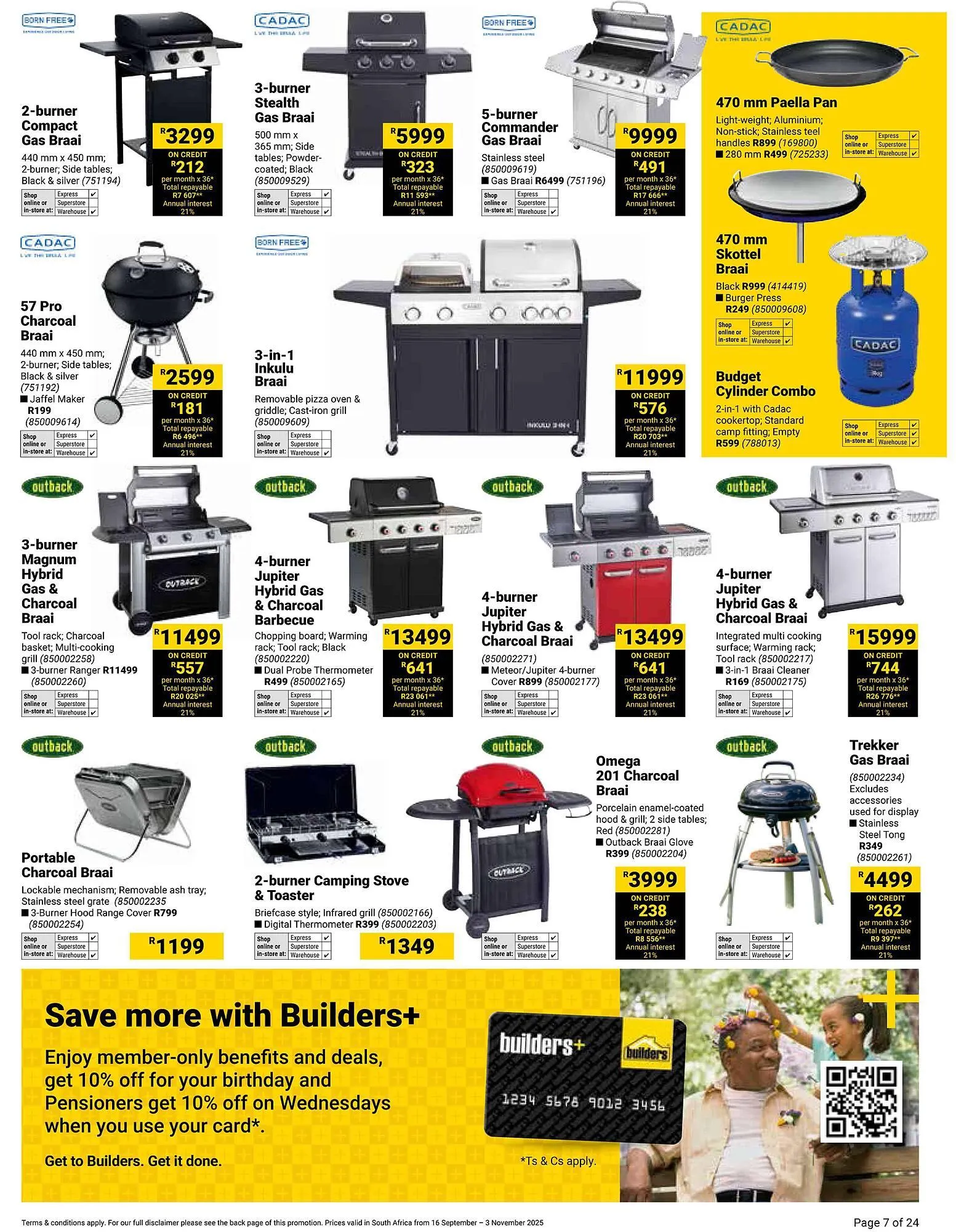 Builders Warehouse catalogue from 16 September to 3 November 2025 - Catalogue Page 7