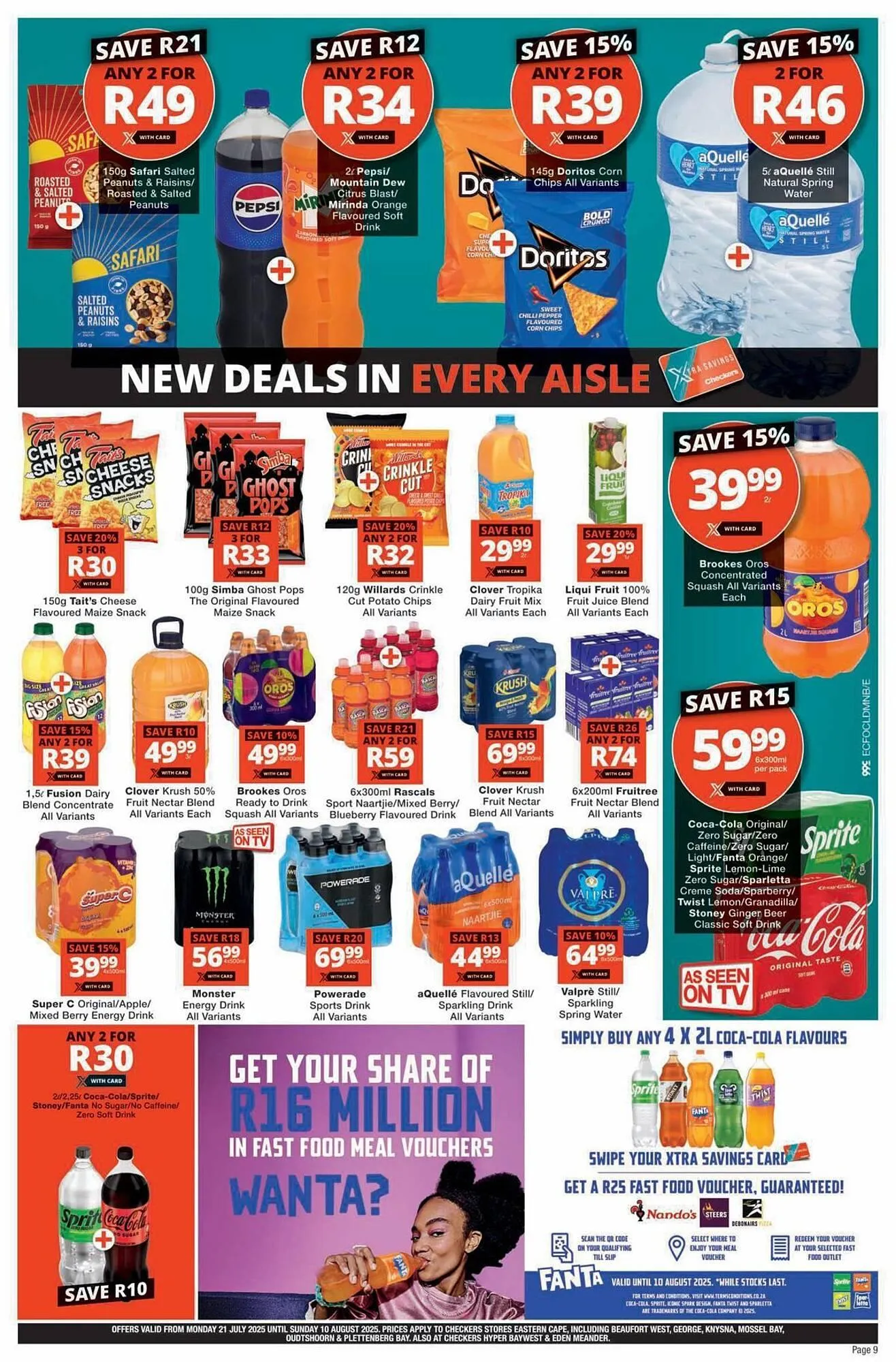 Checkers catalogue from 20 July to 10 August 2025 - Catalogue Page 9