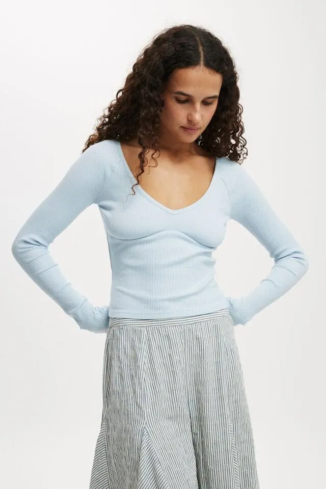 Peyton V Neck Long Sleeve