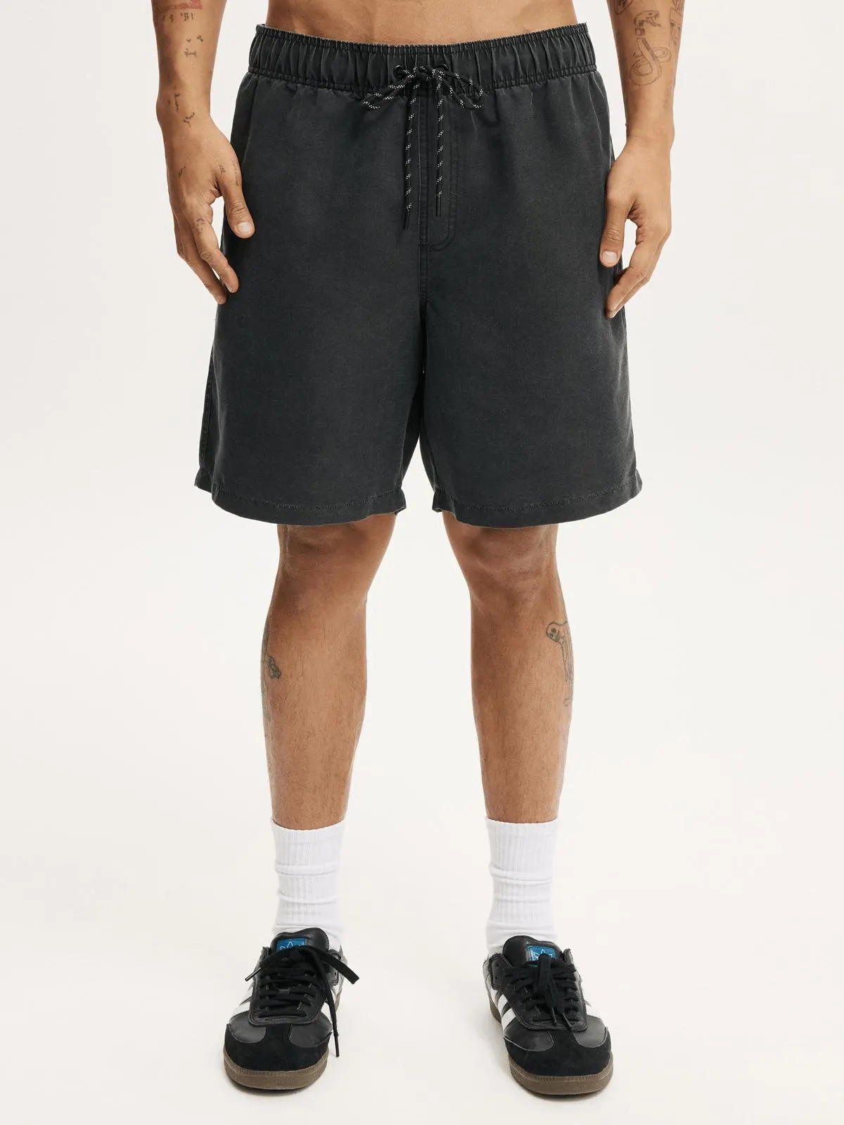 Men's Cotton On Black Nomad Baggy Shorts