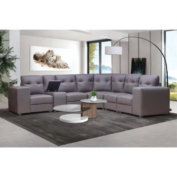 Hazel 6Pce Corner Lounge Suite with Console
