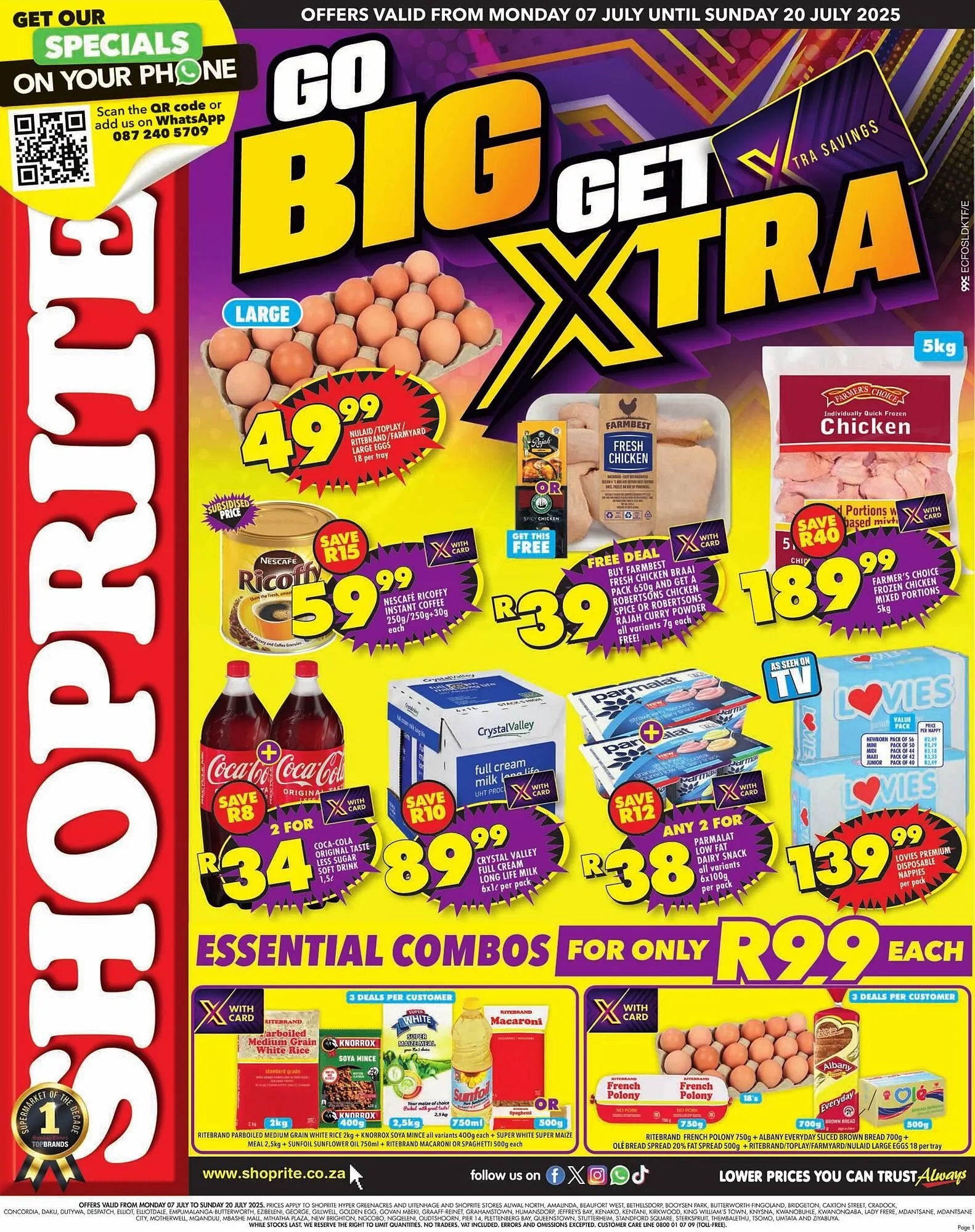 Shoprite catalogue from 7 July to 20 July 2025 - Catalogue Page 1