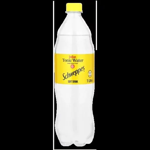 Schweppes Tonic Water Soft Drink Bottle 1L
