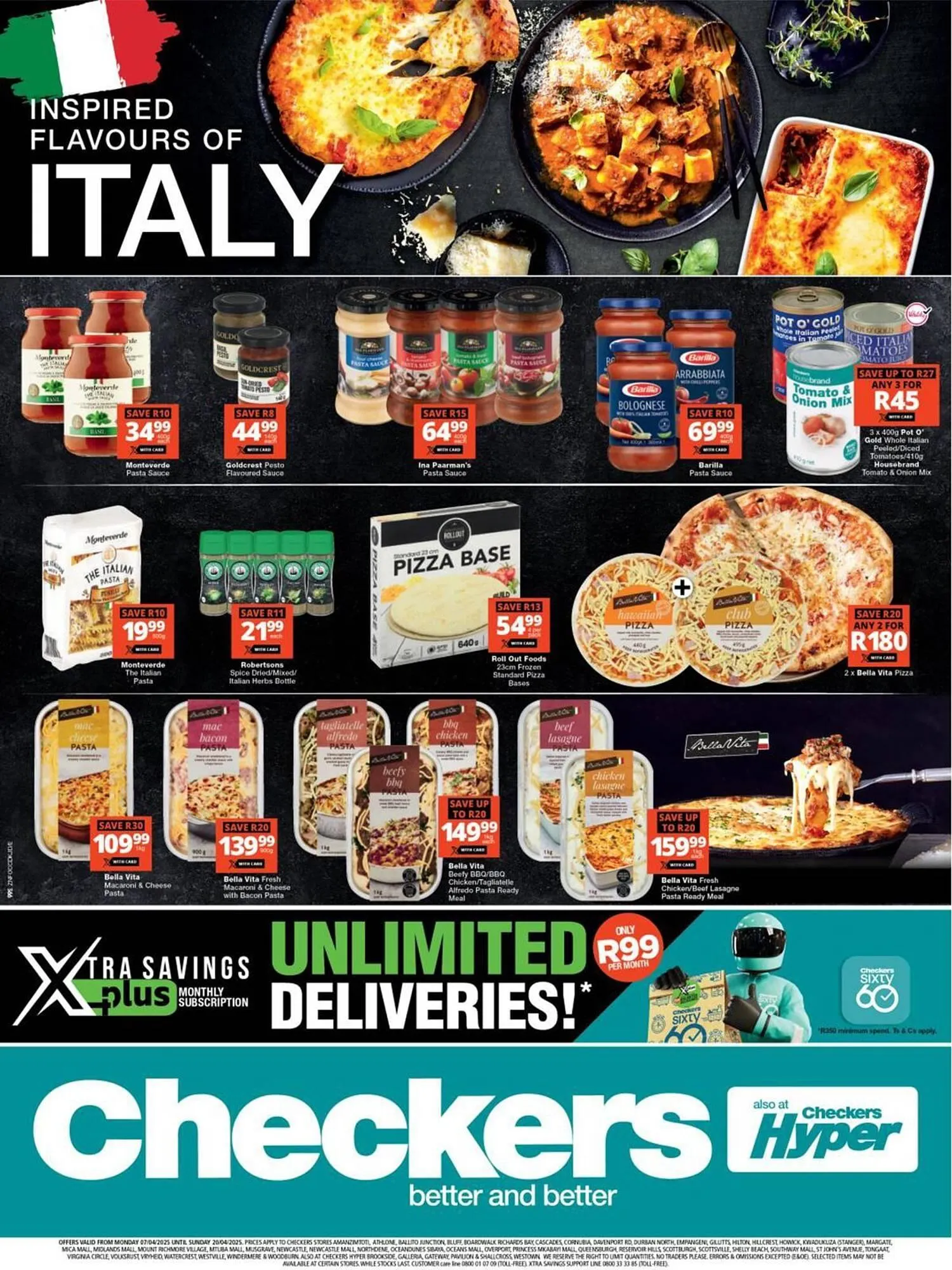 Checkers catalogue from 7 April to 20 April 2025 - Catalogue Page 1