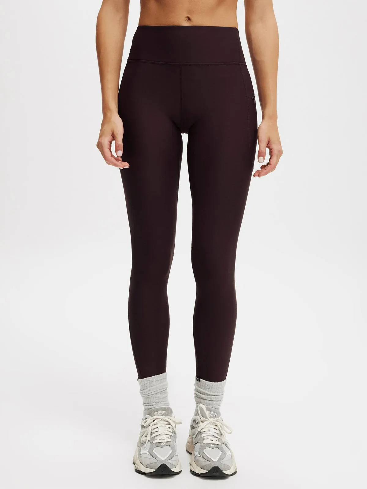 Women's Cotton On Purple Active Fleece Lined Outdoor Full Length Tights