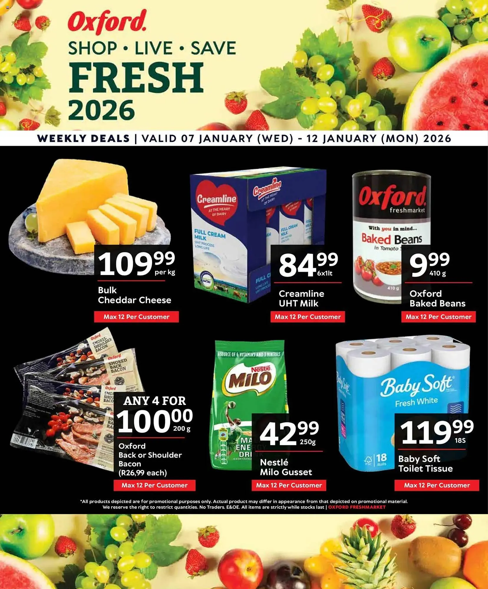 Oxford Freshmarket catalogue from 6 January to 12 January 2026 - Catalogue Page 1