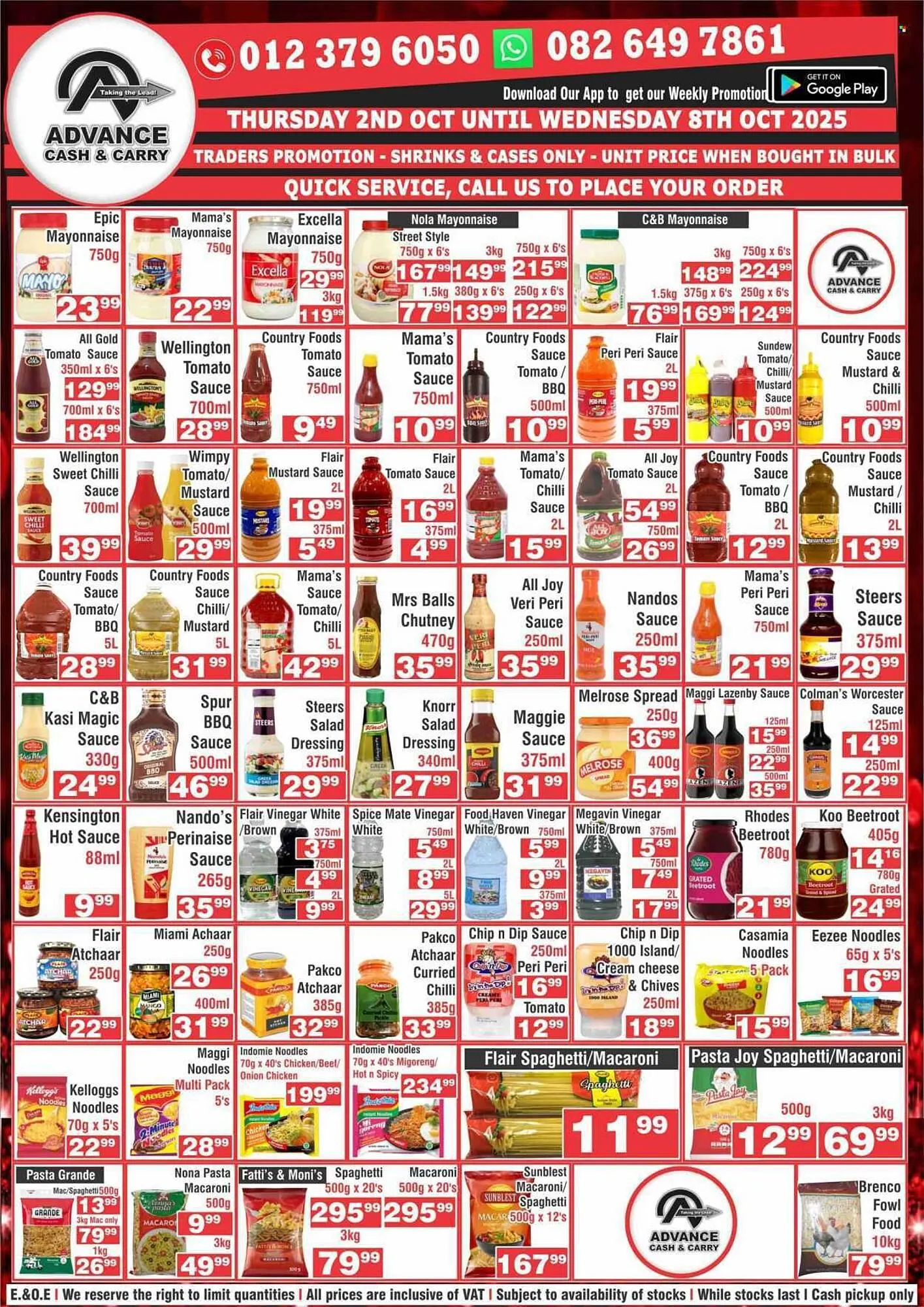Advance Cash n Carry catalogue from 2 October to 8 October 2025 - Catalogue Page 3