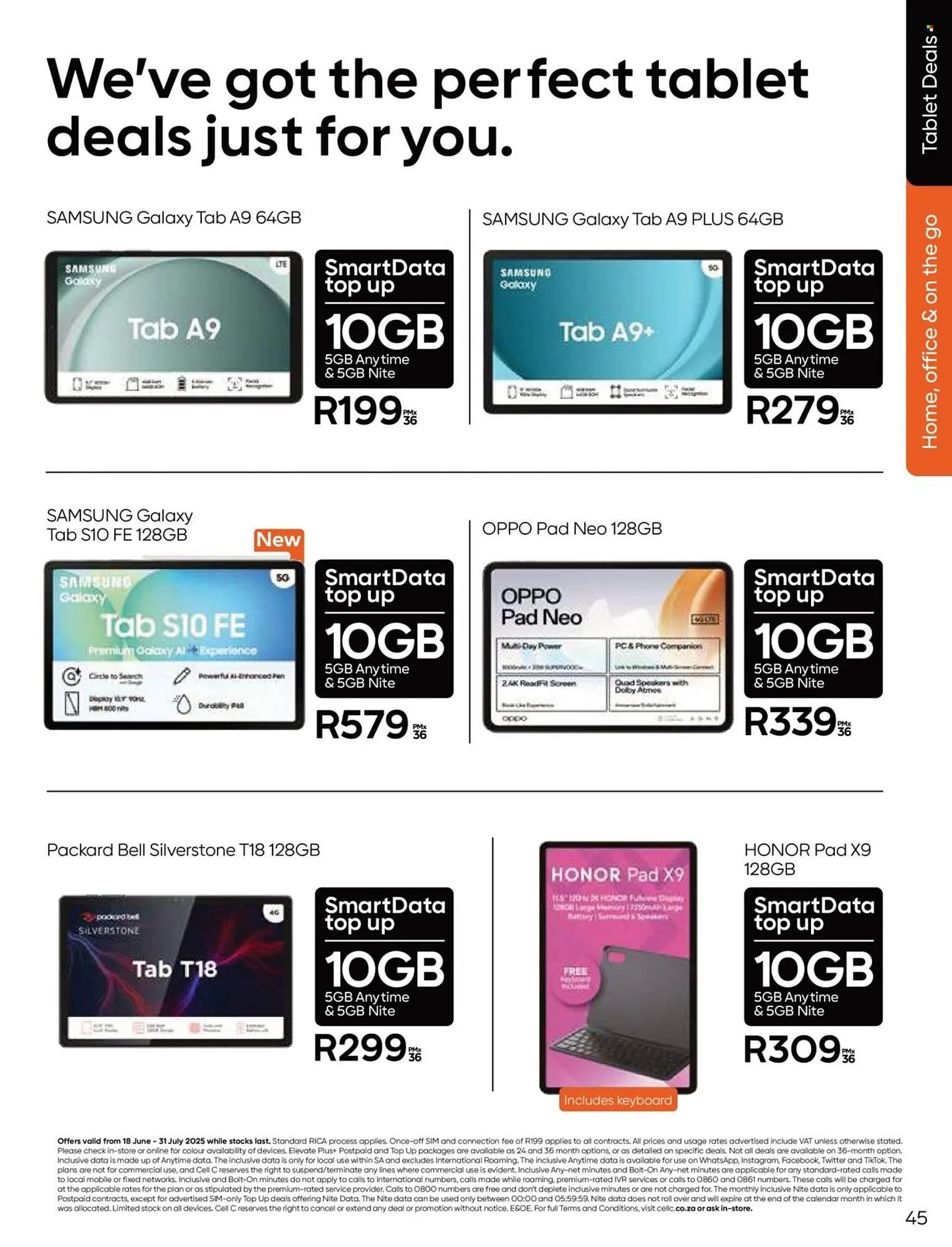 Cell C catalogue from 18 June to 31 July 2025 - Catalogue Page 45