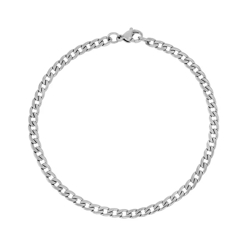 Stainless Steel Men's Curb Bracelet
