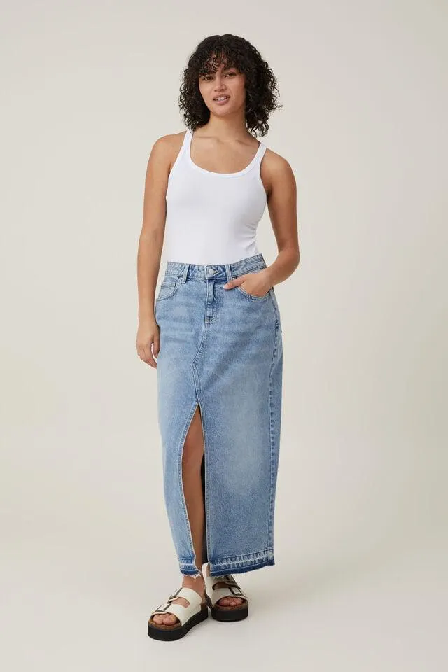 Bailey Denim Maxi Skirt
