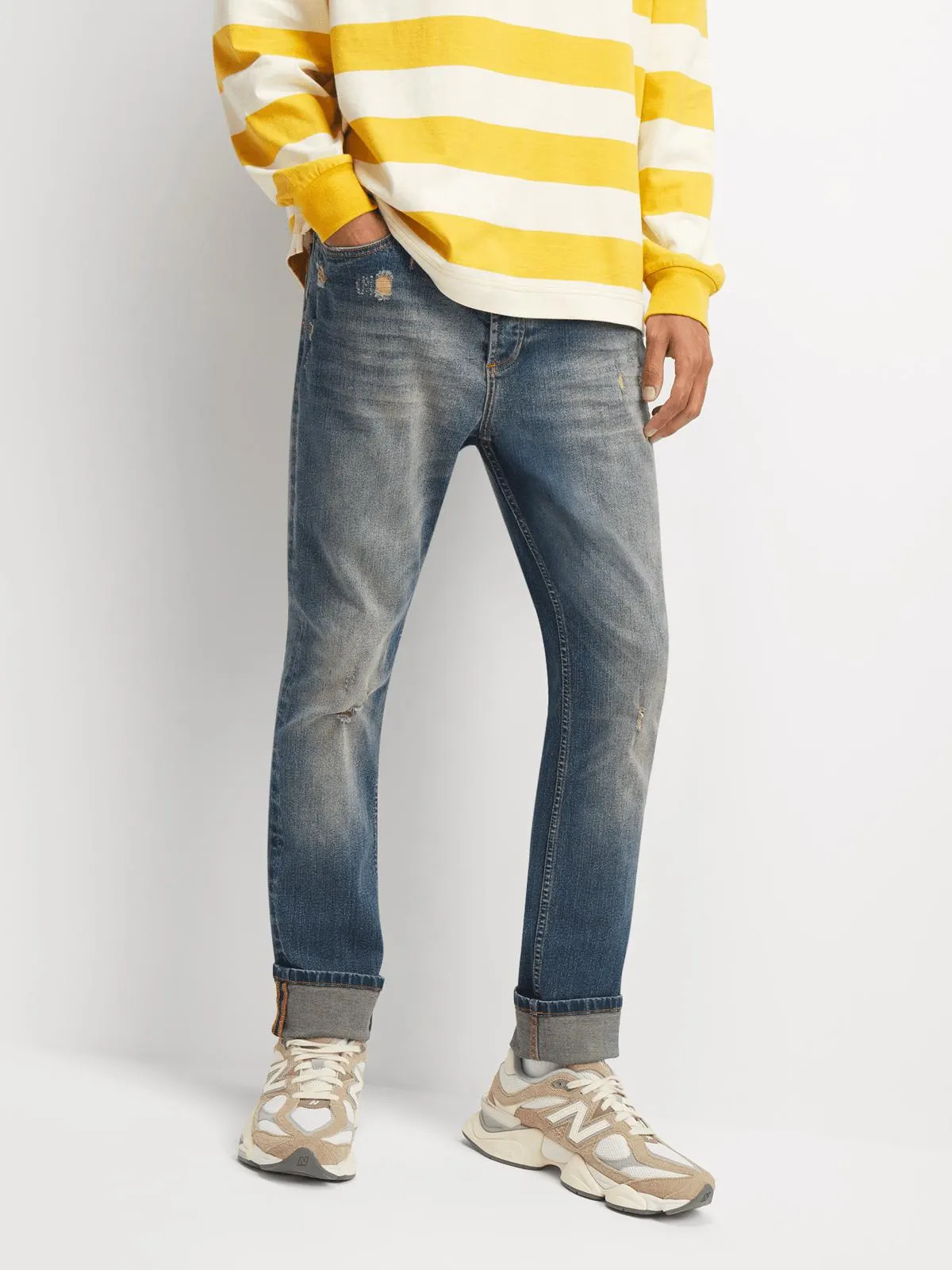 Redbat Men's Dark Blue Skinny Jeans