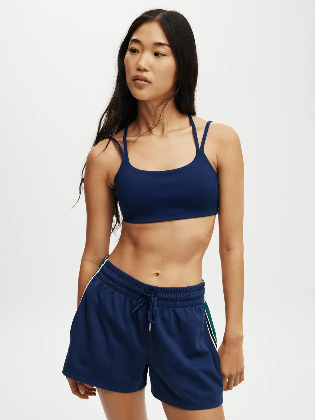 Women's Cotton On Blue Active Strappy Sports Crop Top