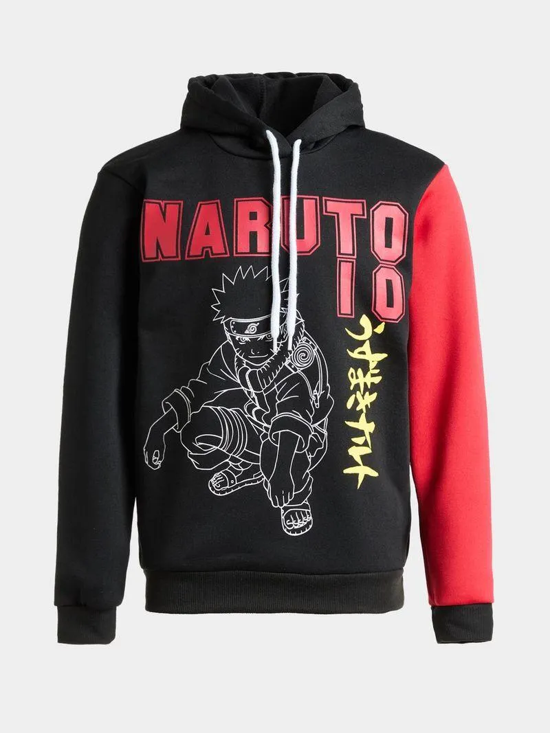 Jet Older Boys Black Naruto Active Top