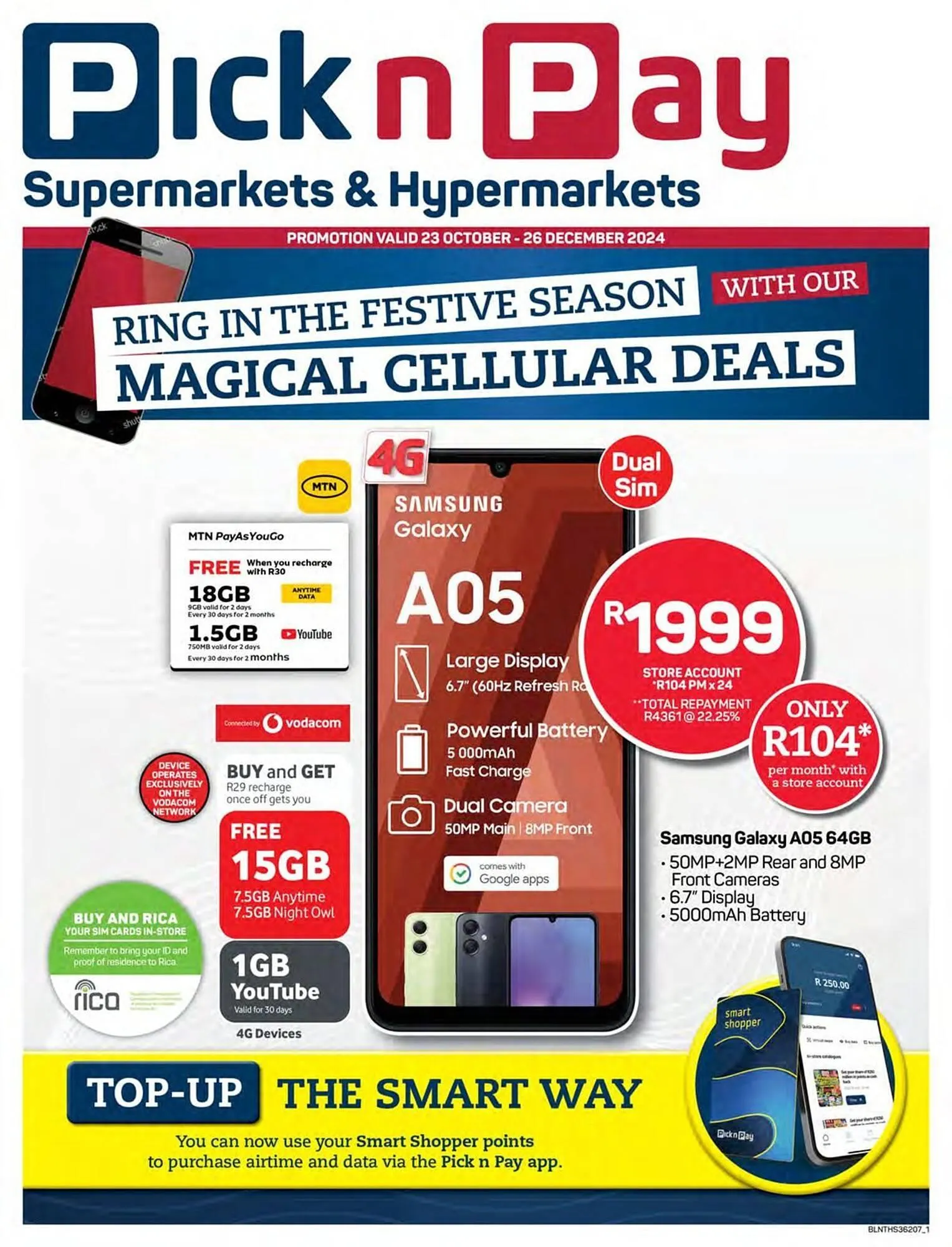Pick n Pay catalogue from 23 October to 26 December 2024 - Catalogue Page 1