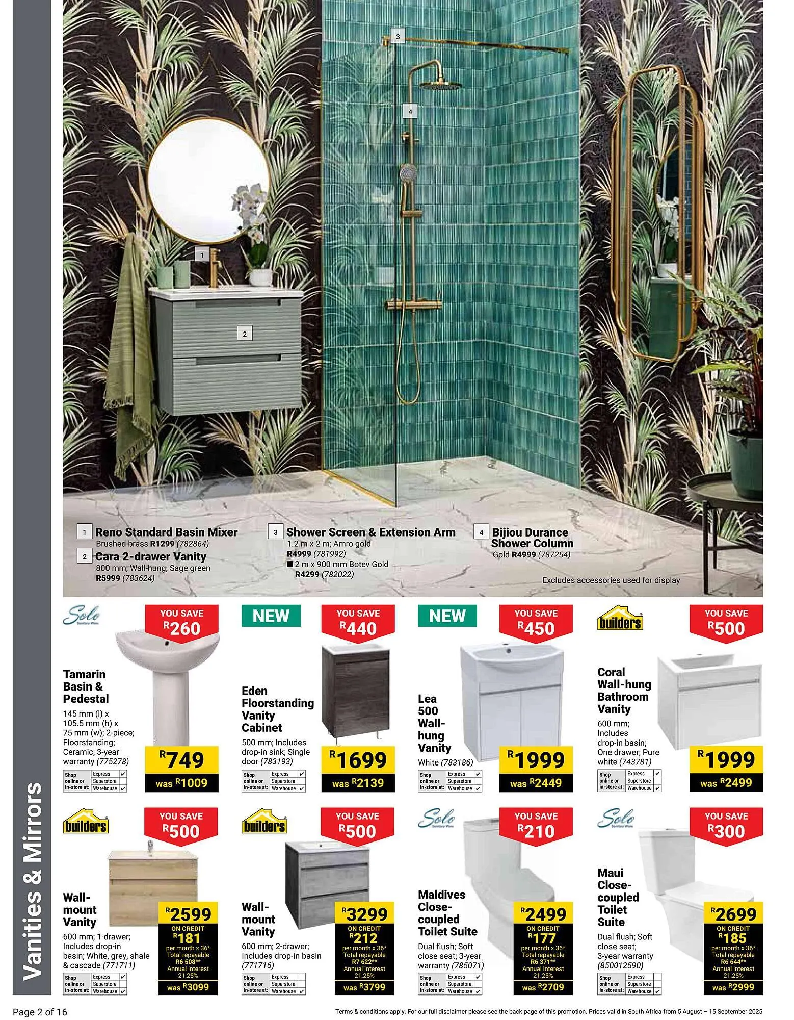 Builders Warehouse catalogue from 5 August to 15 September 2025 - Catalogue Page 2