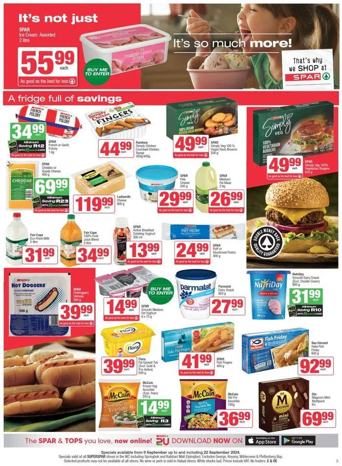 Specials SuperSpar from 13 September to 22 September 2024 - Catalogue Page 3
