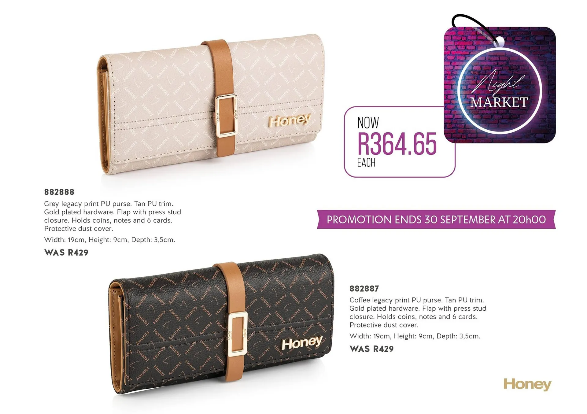 Honey Fashion Accessories catalogue from 27 September to 3 October 2024 - Catalogue Page 1