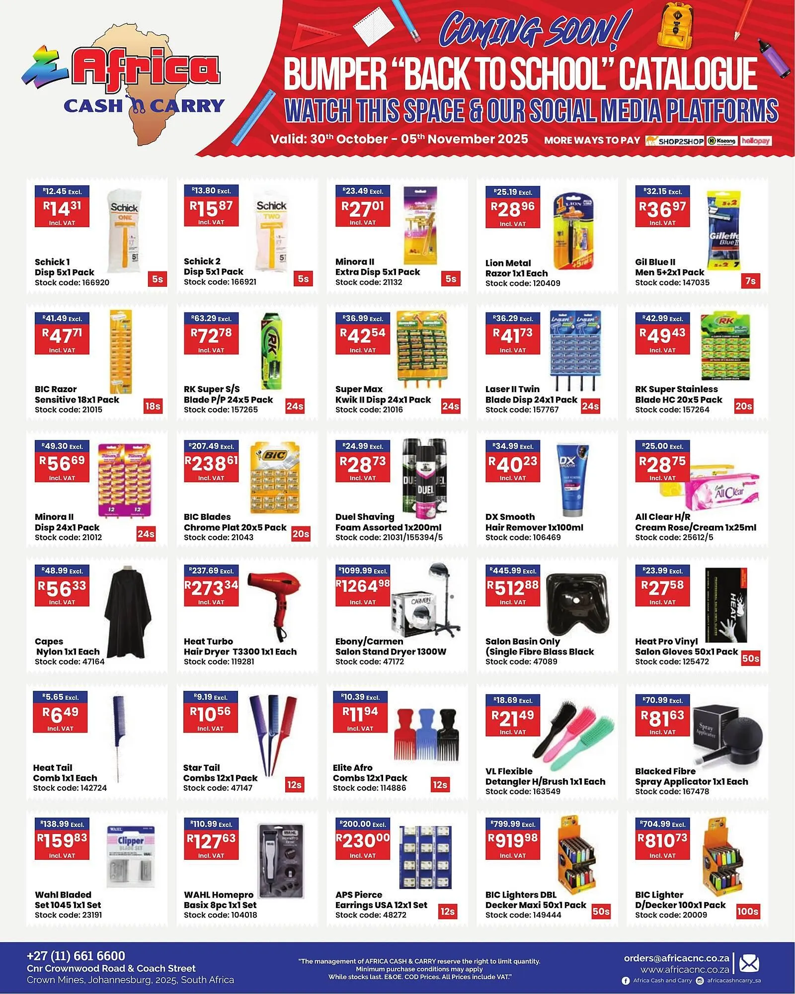 Africa Cash and Carry catalogue from 30 October to 5 November 2025 - Catalogue Page 20