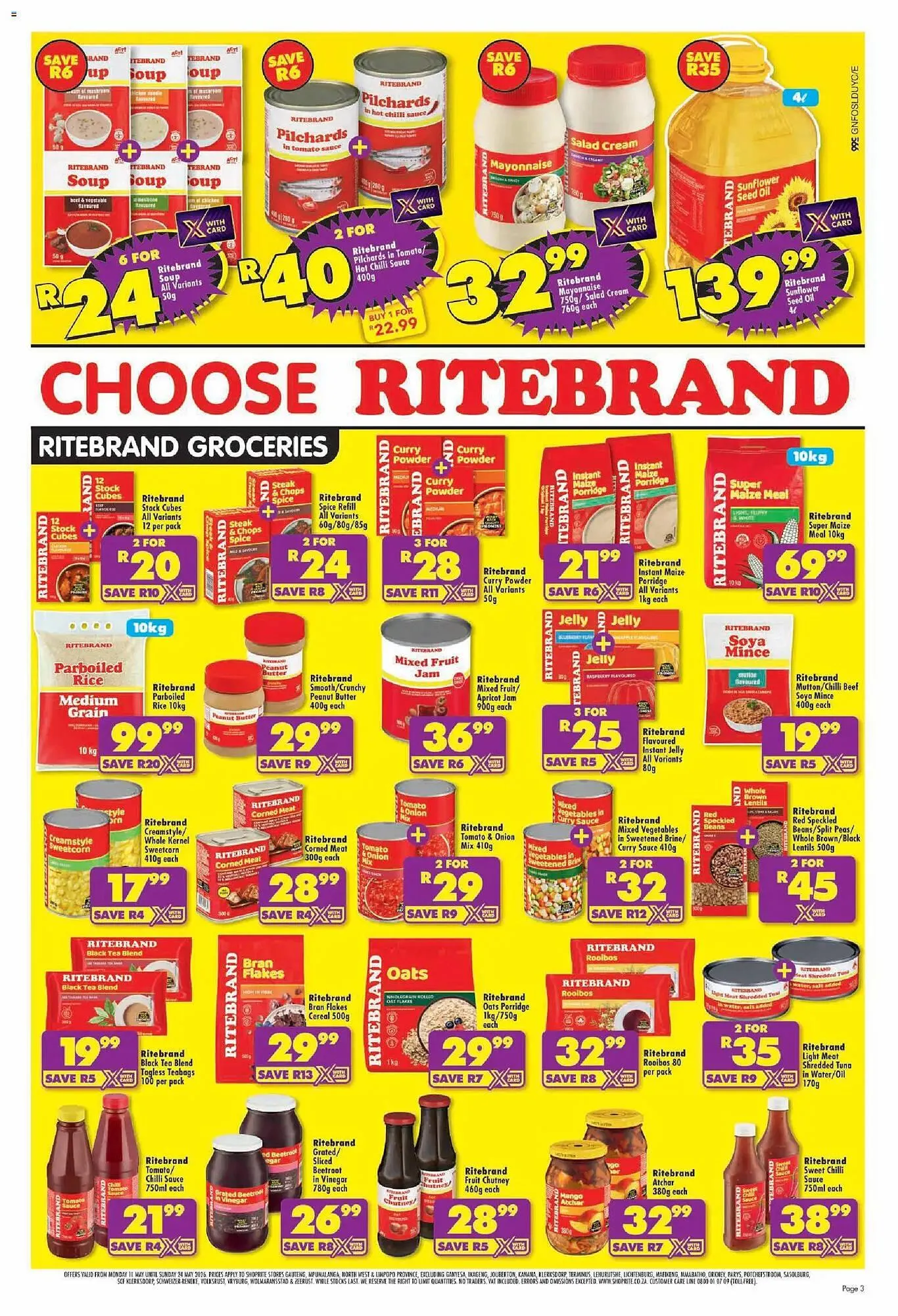 Shoprite catalogue from 11 May to 24 May 2026 - Catalogue Page 3