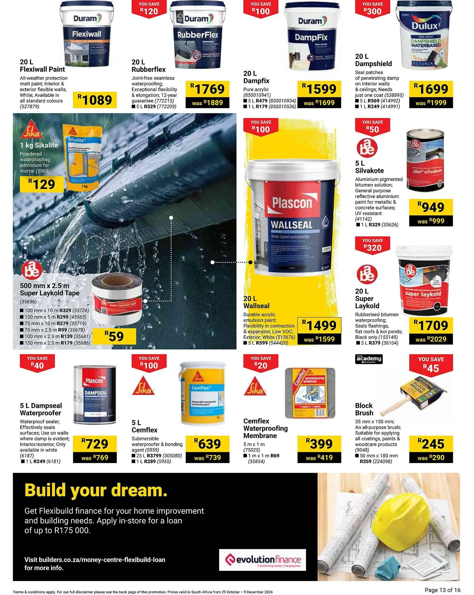 Builders Warehouse catalogue from 29 October to 9 December 2024 - Catalogue Page 13