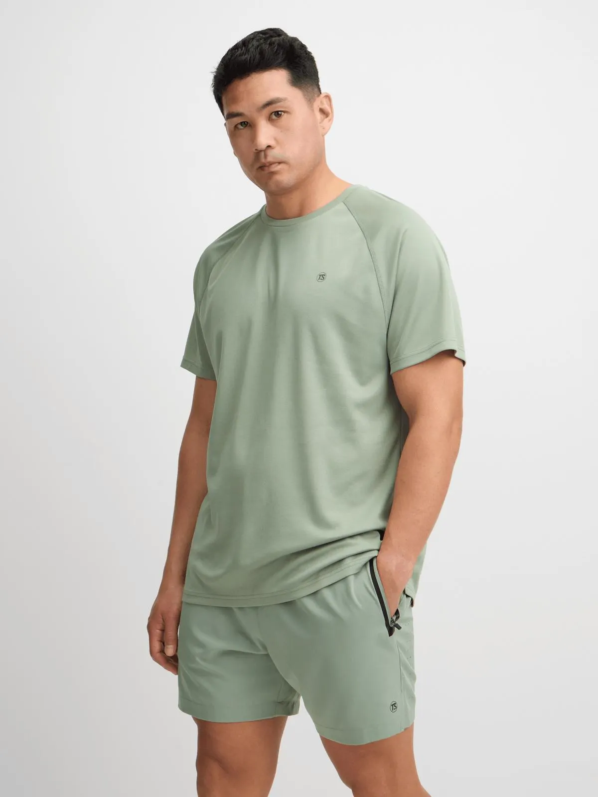 TS Mens Dri-Tech® Circuit 7 Inch Sage Shorts