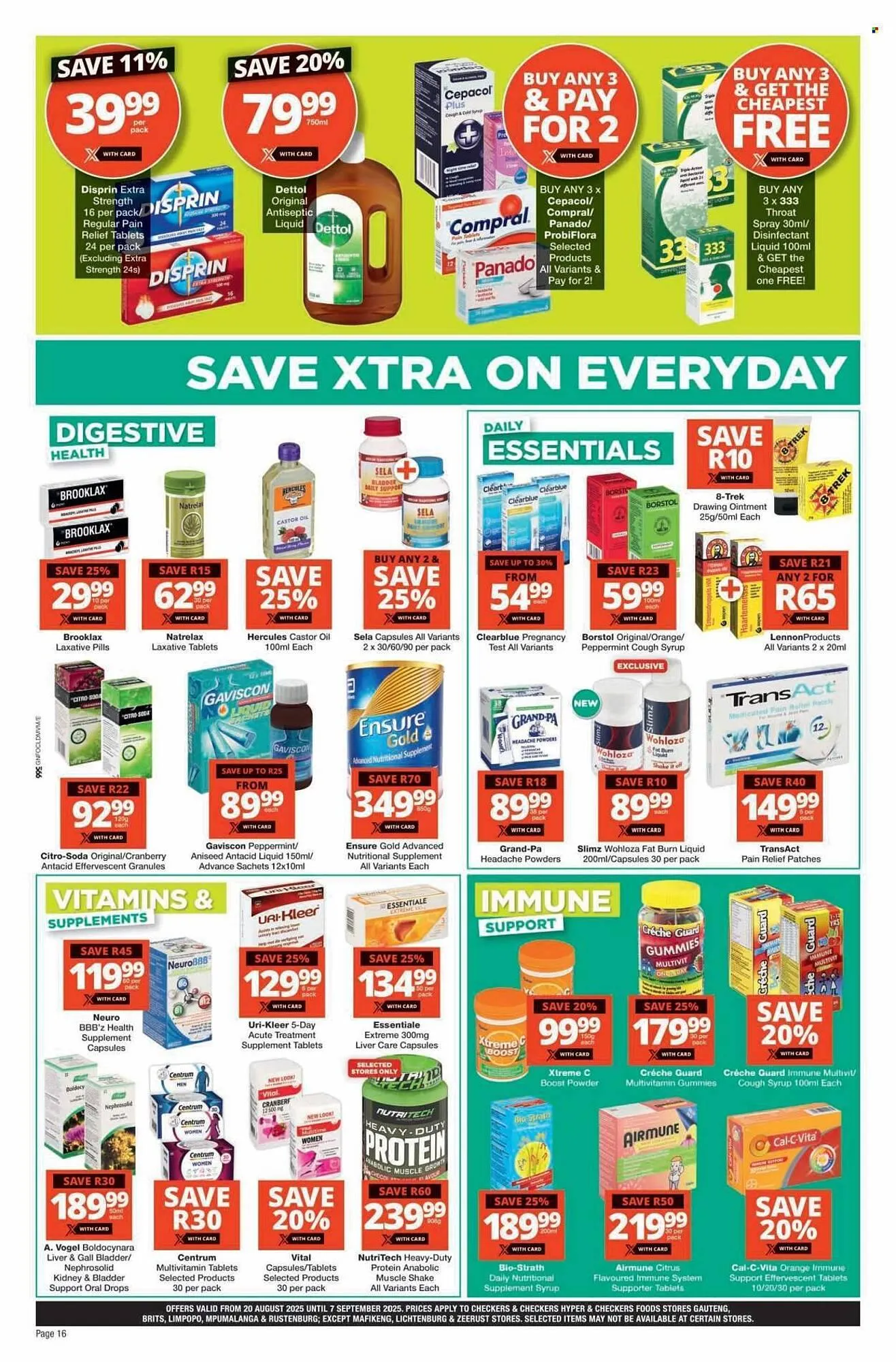 Checkers catalogue from 20 August to 7 September 2025 - Catalogue Page 16