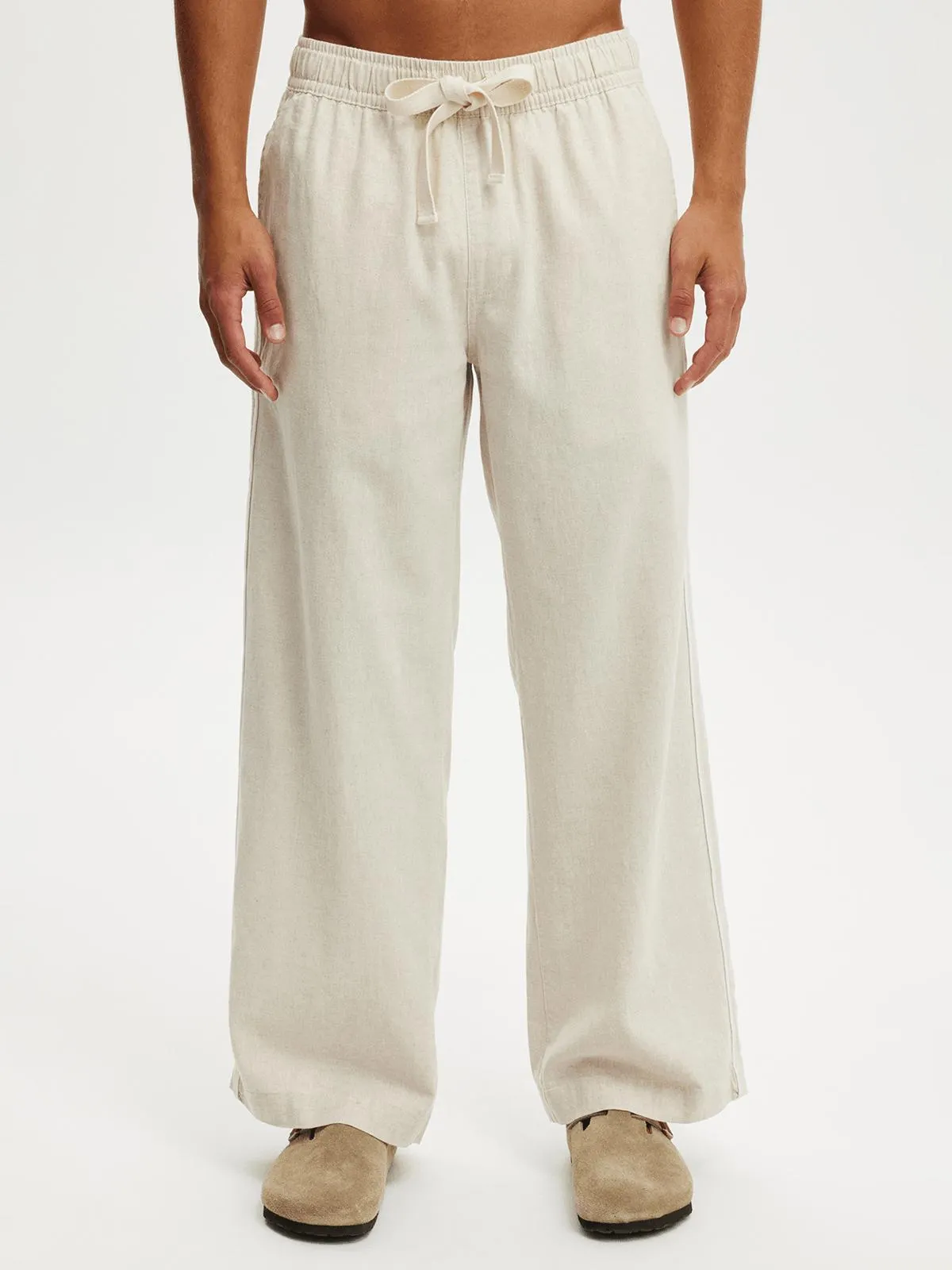 Men's Cotton On Beige Super Baggy Easy Pants