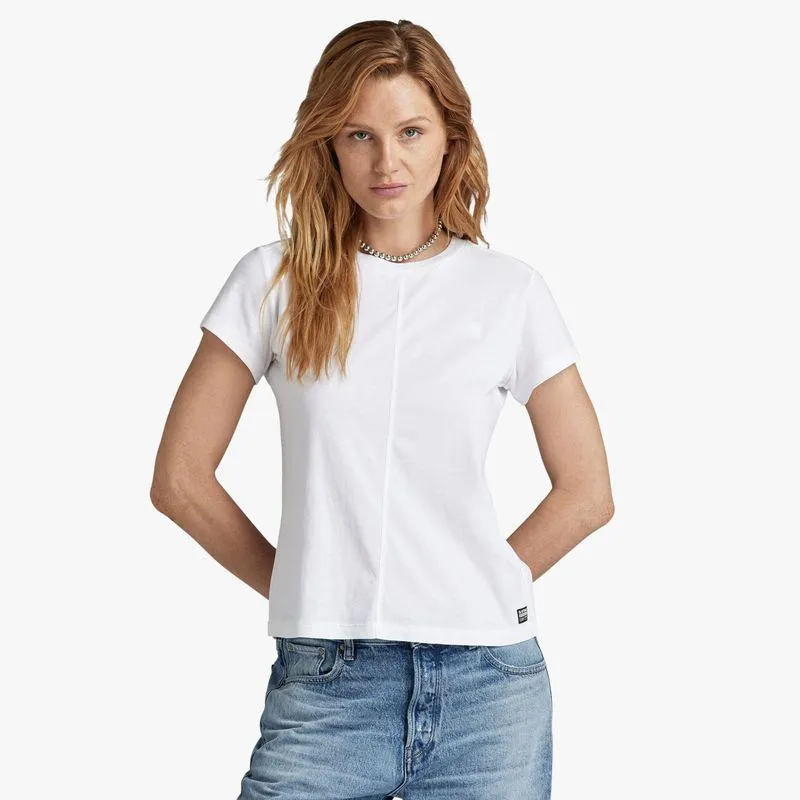 G-Star Women's Front Seam White T-Shirt
