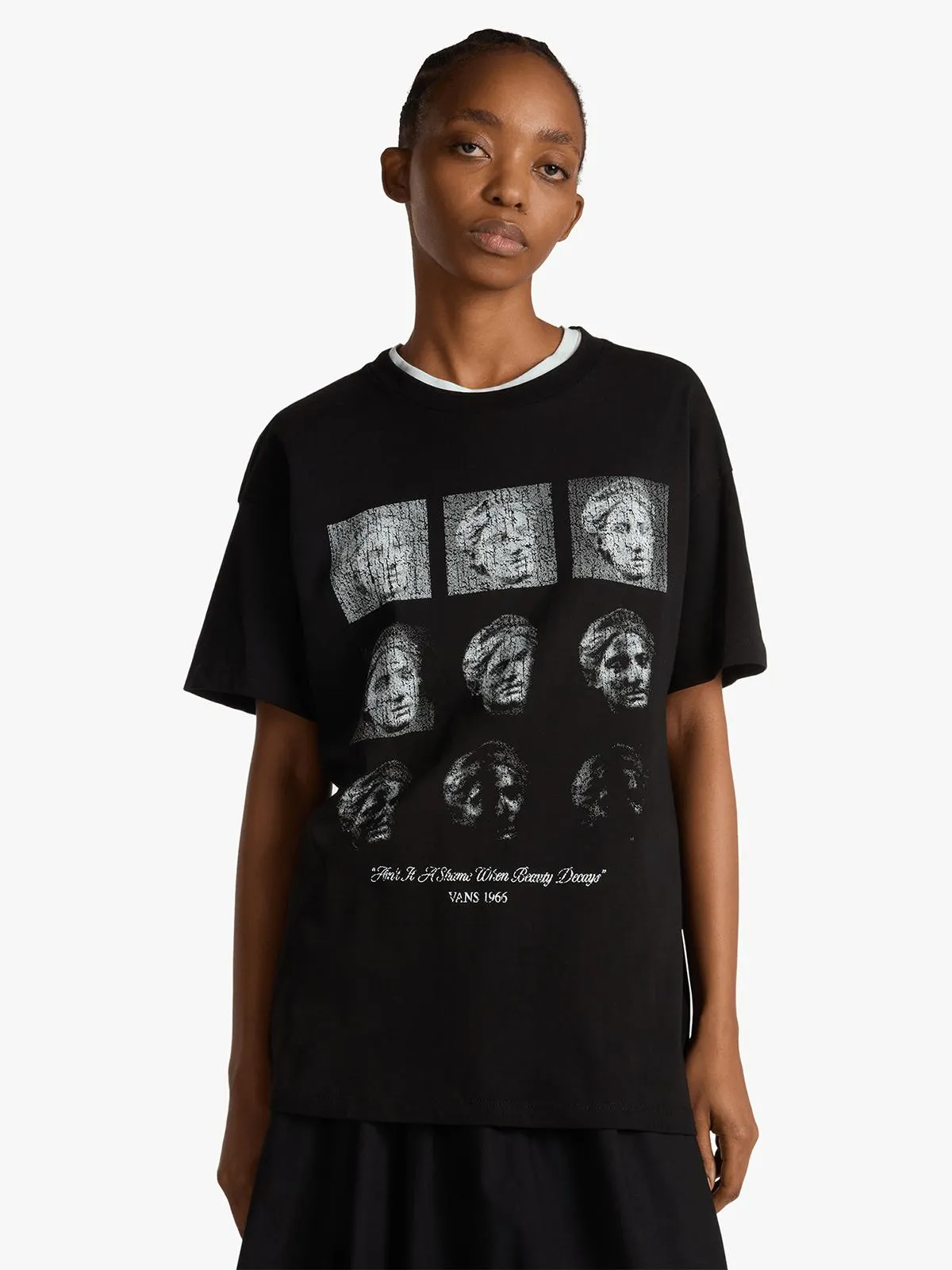 Vans Women's Decay Black Oversized T-Shirt