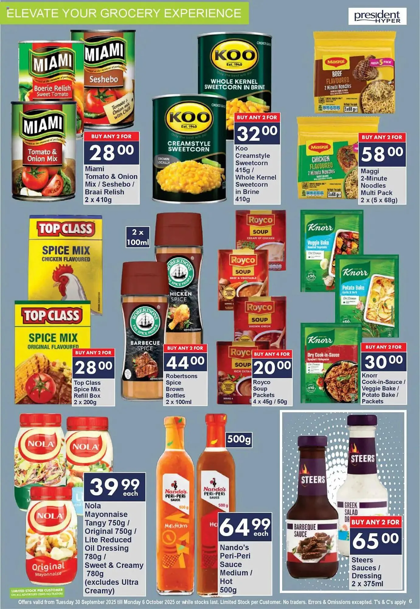 President Hyper catalogue from 30 September to 6 October 2025 - Catalogue Page 6
