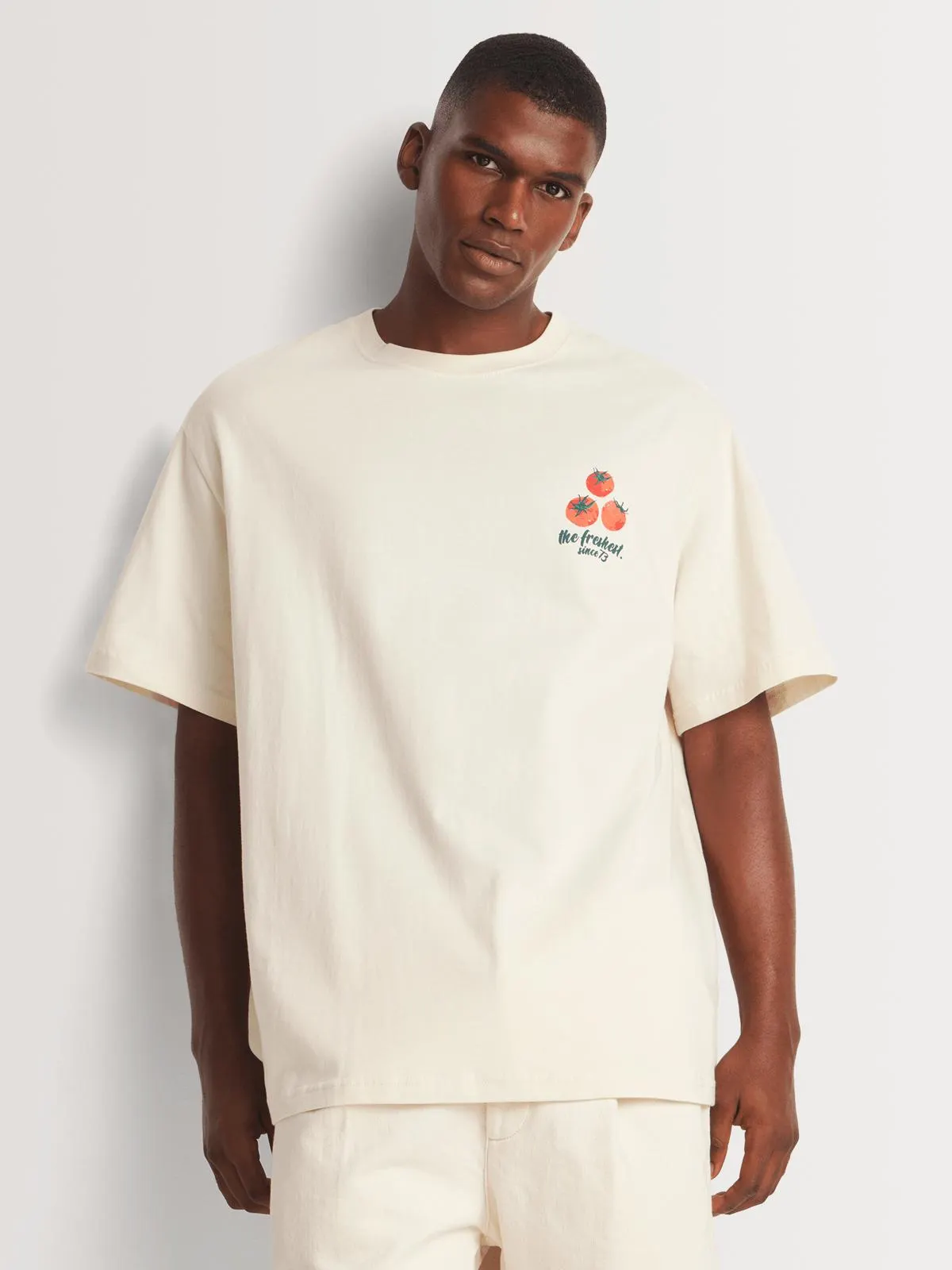 Men's Markham Tomato Graphic Stone T-Shirt