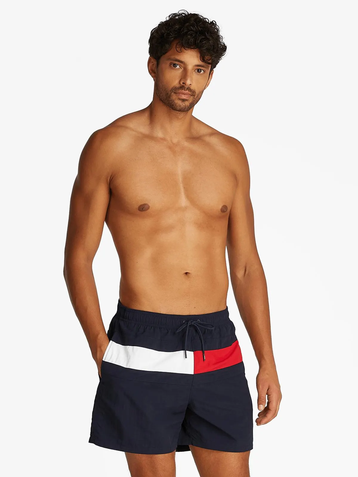 Men's Tommy Hilfiger Navy Medium Drawstring Swim Shorts