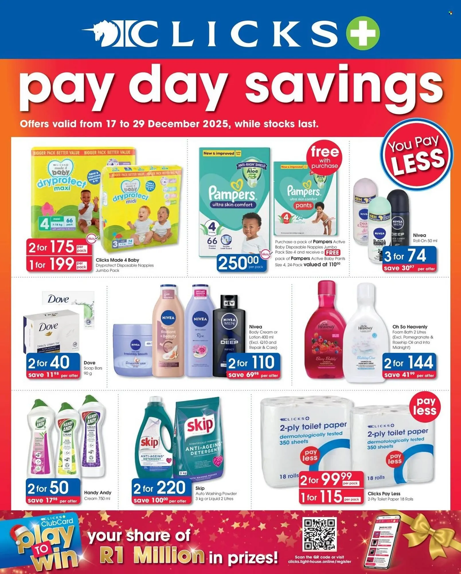 Clicks catalogue from 17 December to 29 December 2025 - Catalogue Page 1