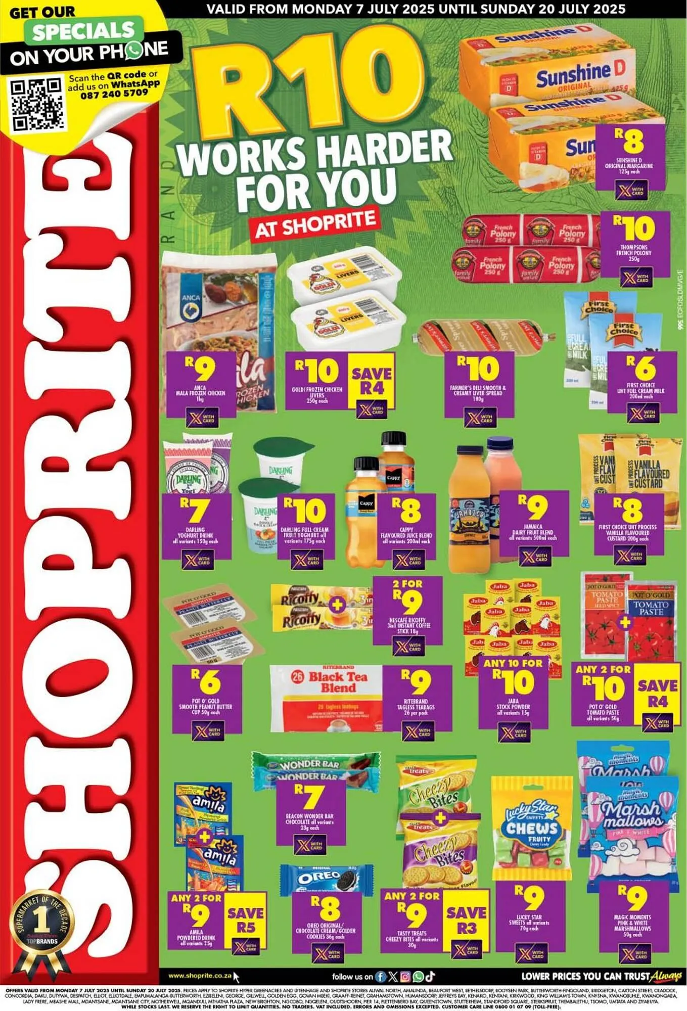 Shoprite catalogue from 7 July to 20 July 2025 - Catalogue Page 1
