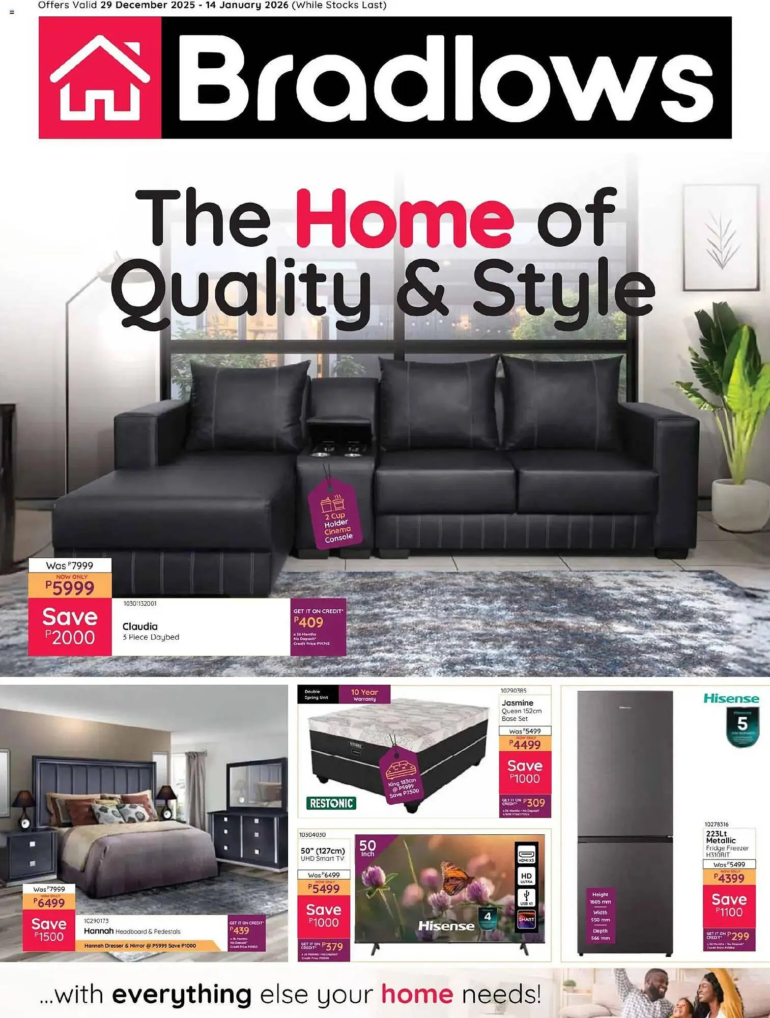 Bradlows catalogue from 28 December to 14 January 2026 - Catalogue Page 1