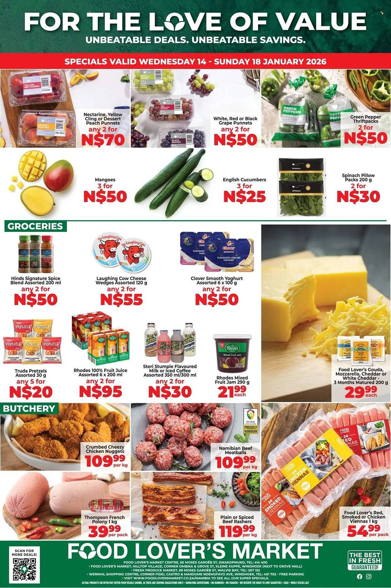 Food Lover's Market catalogue from 14 January to 18 January 2026 - Catalogue Page 1