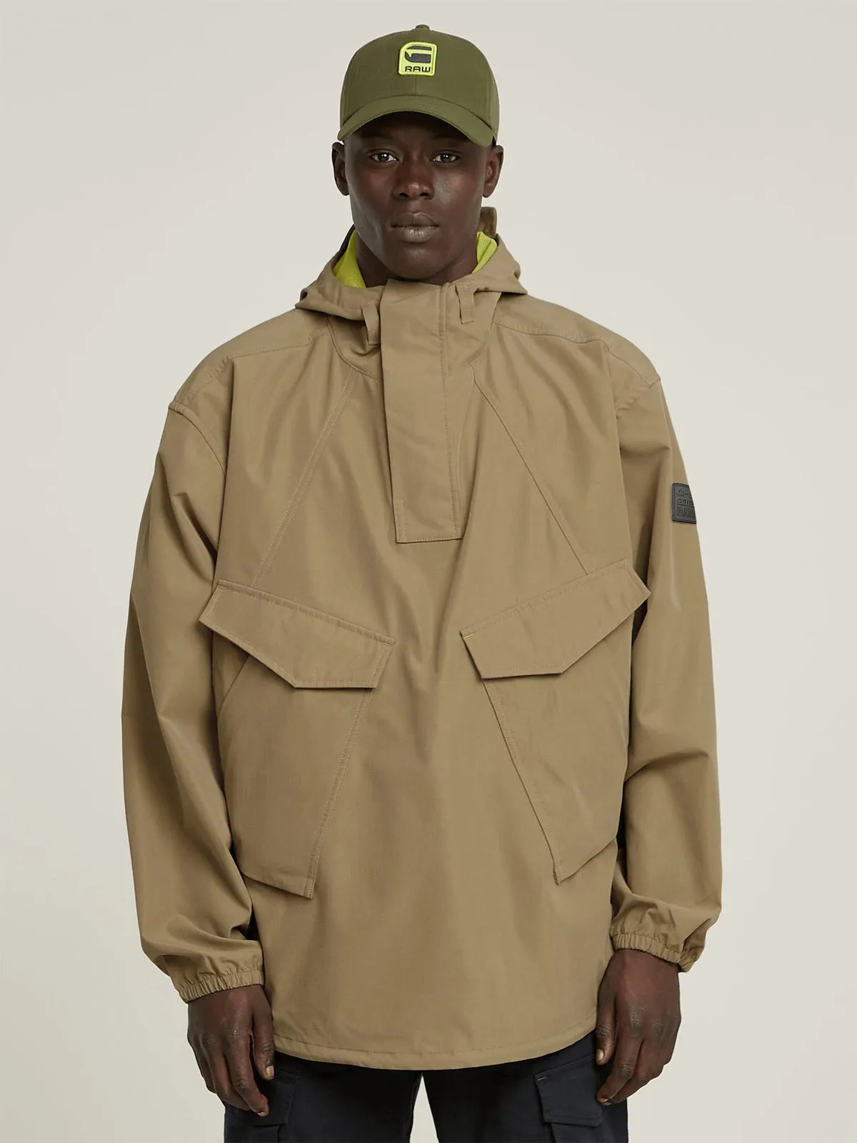 G-Star Men's Lightweight Sporty Beige Anorak