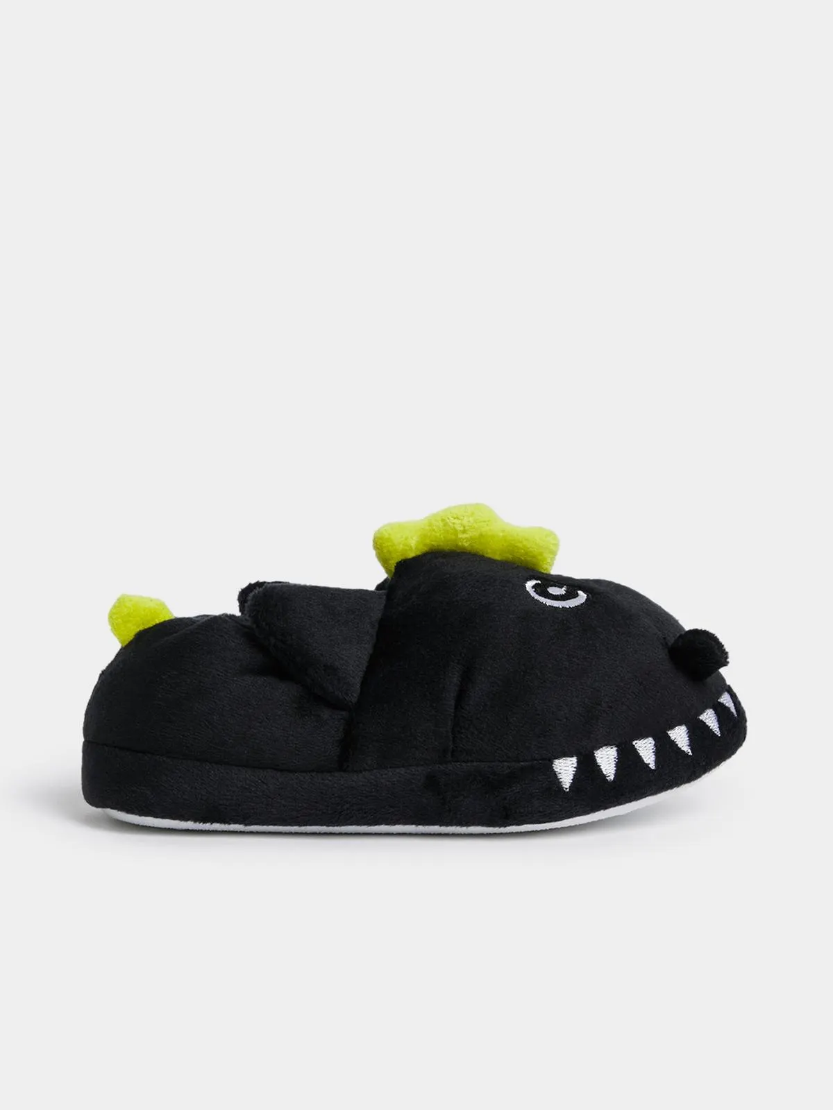 Jet Younger Boys Black Shark Slippers