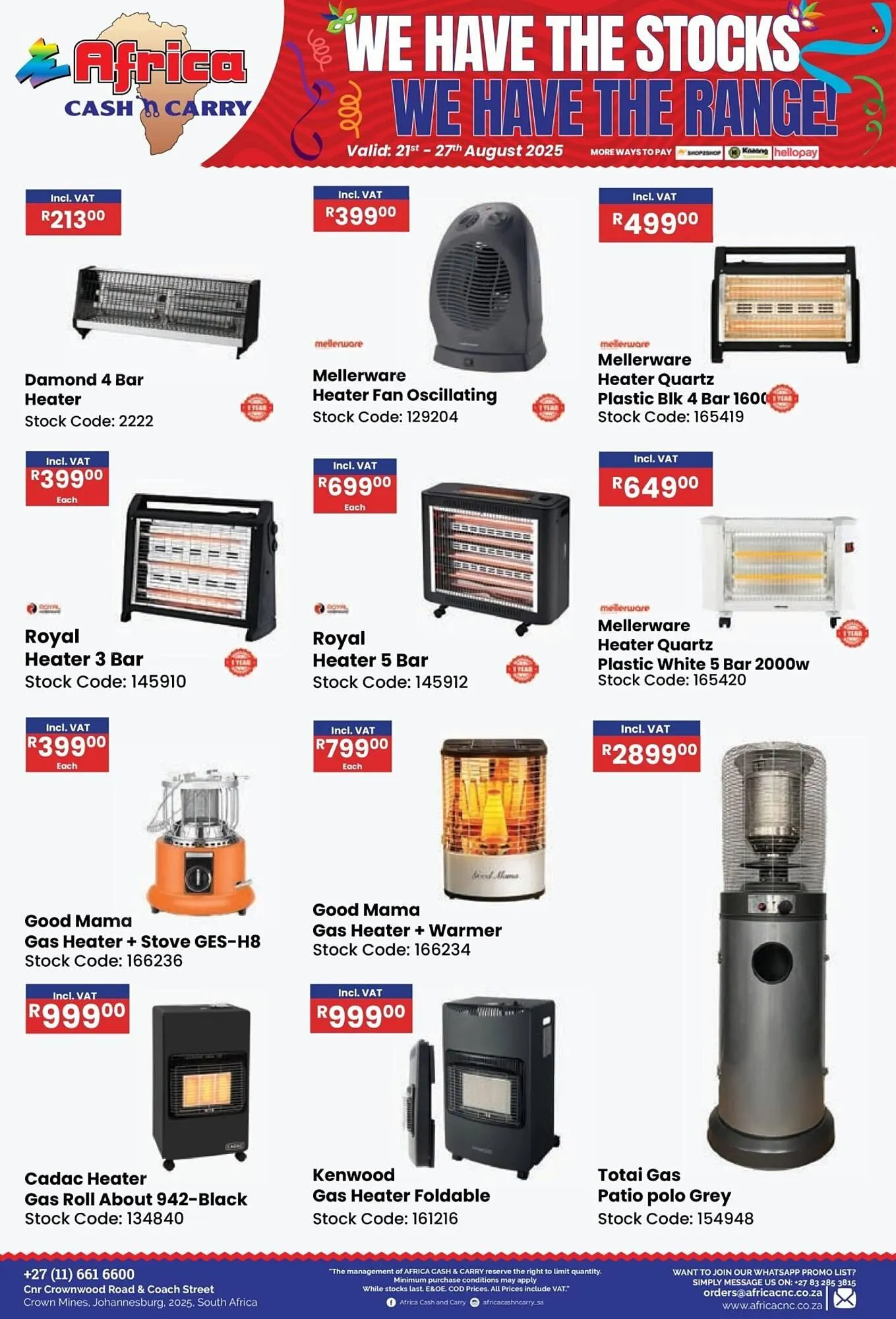 Africa Cash and Carry catalogue from 21 August to 27 August 2025 - Catalogue Page 12