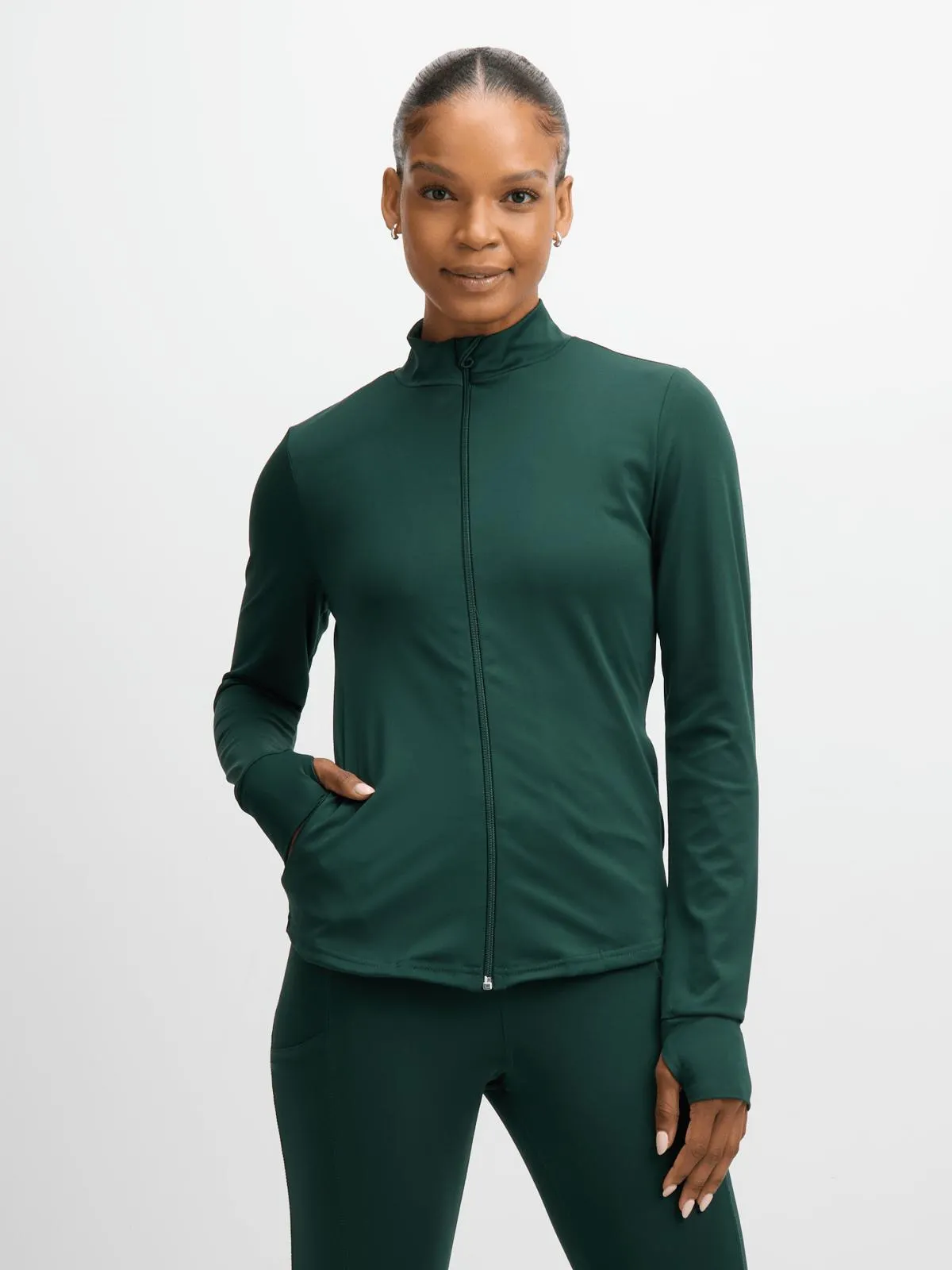Jet Women's Seamless Green Jacket