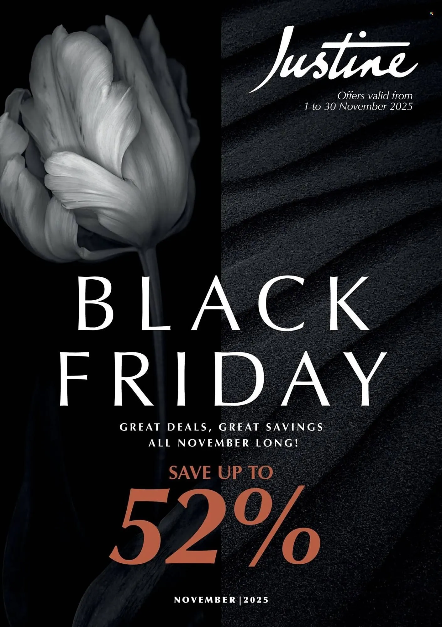 Justine brochure from 1 November to 30 November 2025 - Catalogue Page 1