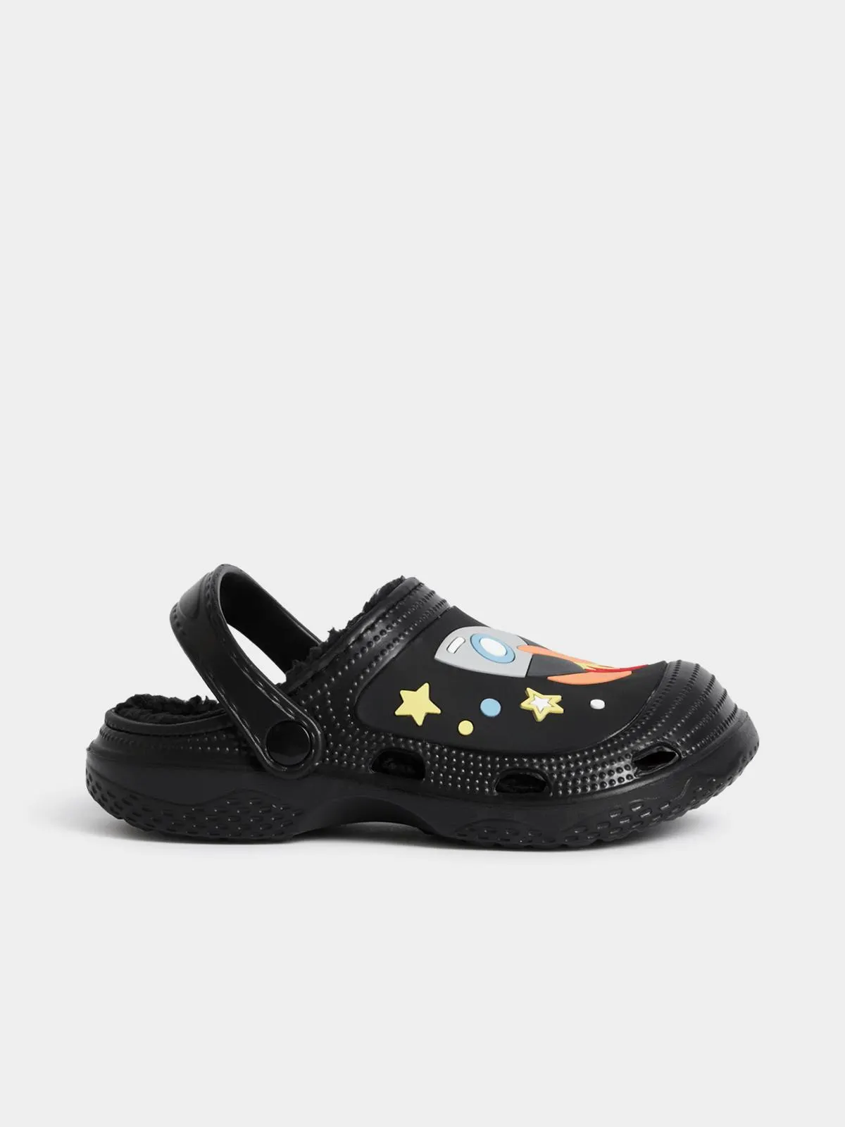 Jet Older Boys Black Space Clogs