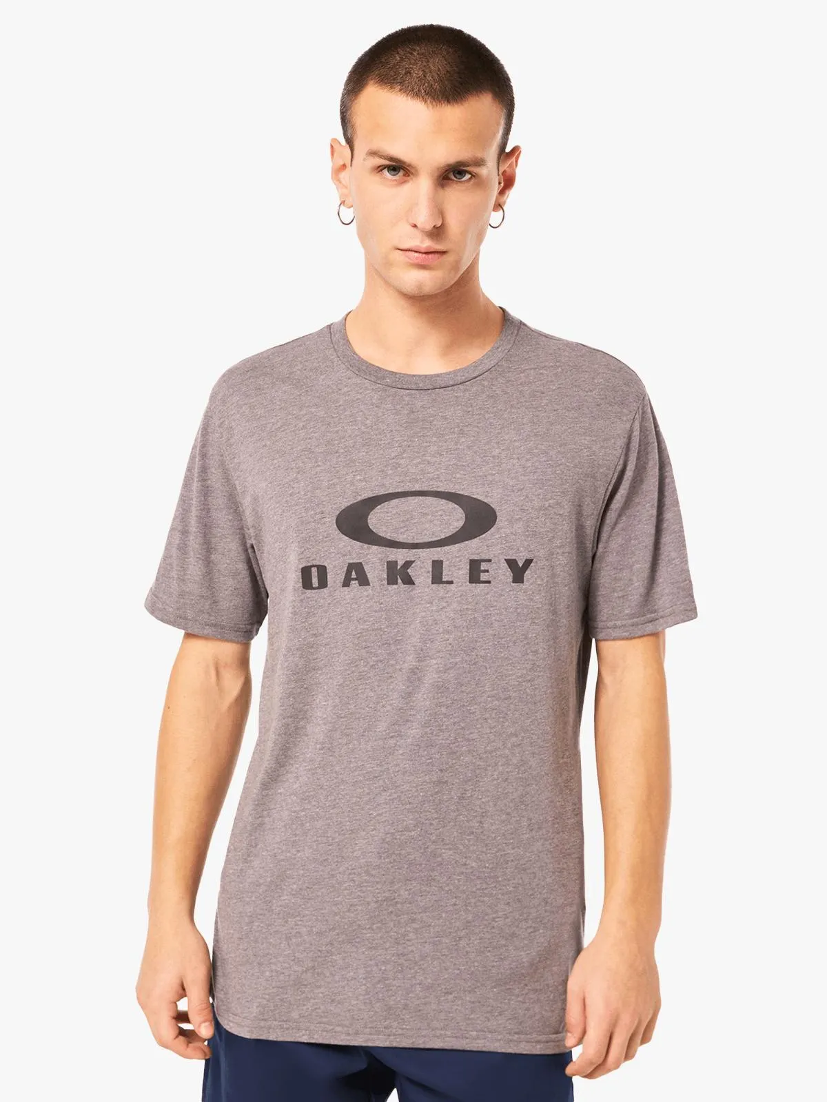 Men Oakley Grey O Bark 2.0 T-Shirts