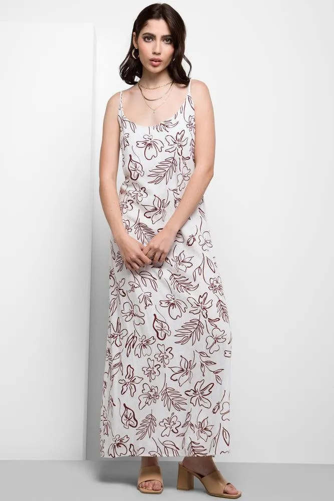 Strappy Slip Dress White