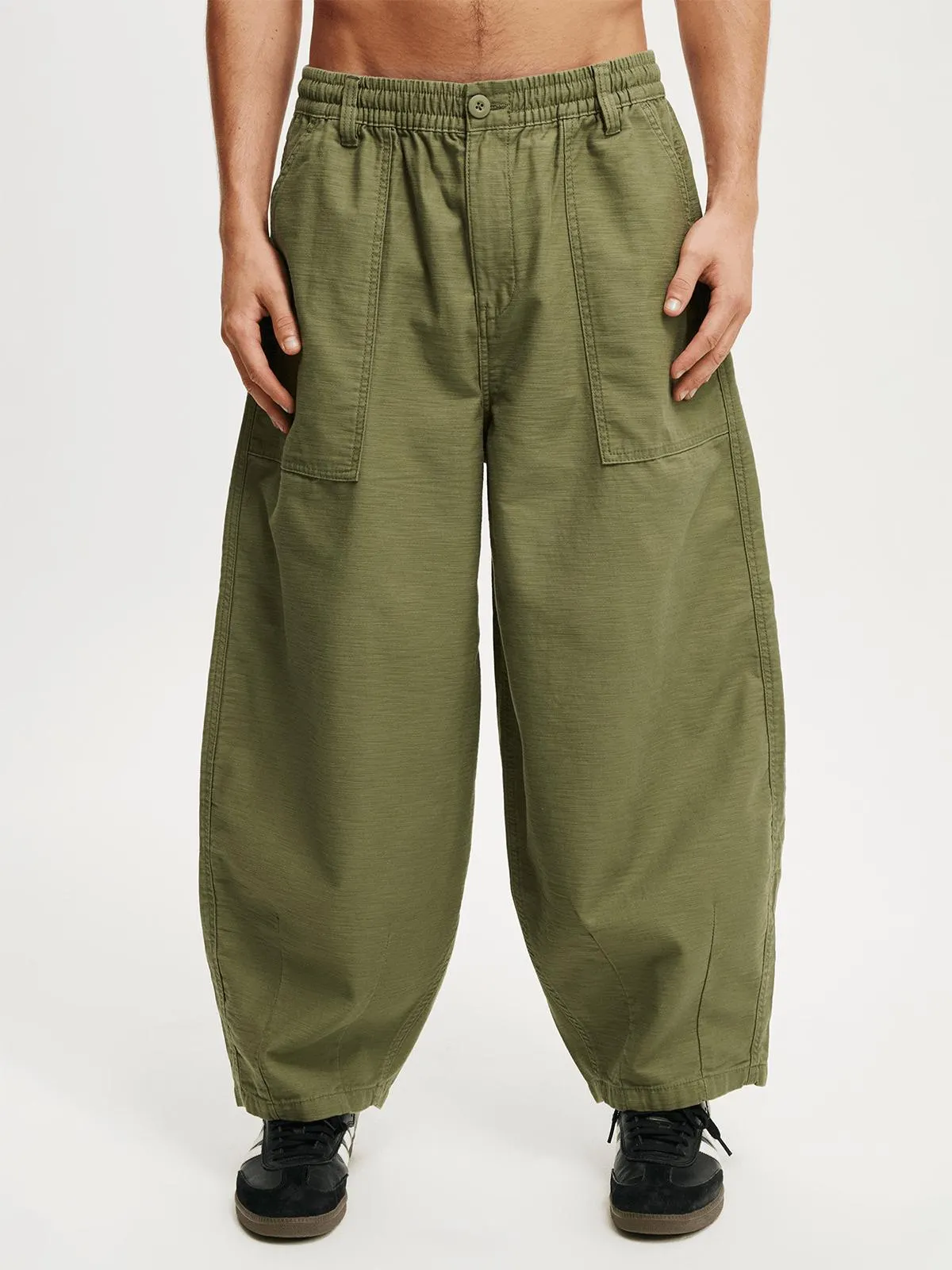 Men's Cotton On Green Super Baggy Balloon Pants