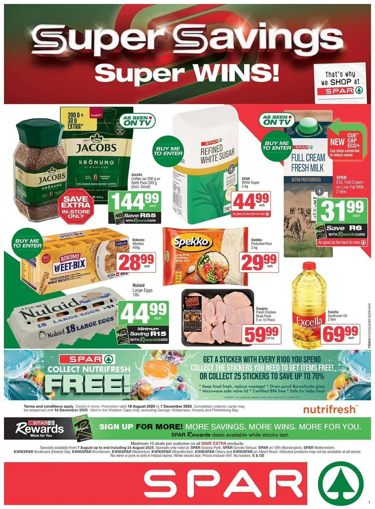KwikSpar catalogue from 7 August to 24 August 2025 - Catalogue Page 1