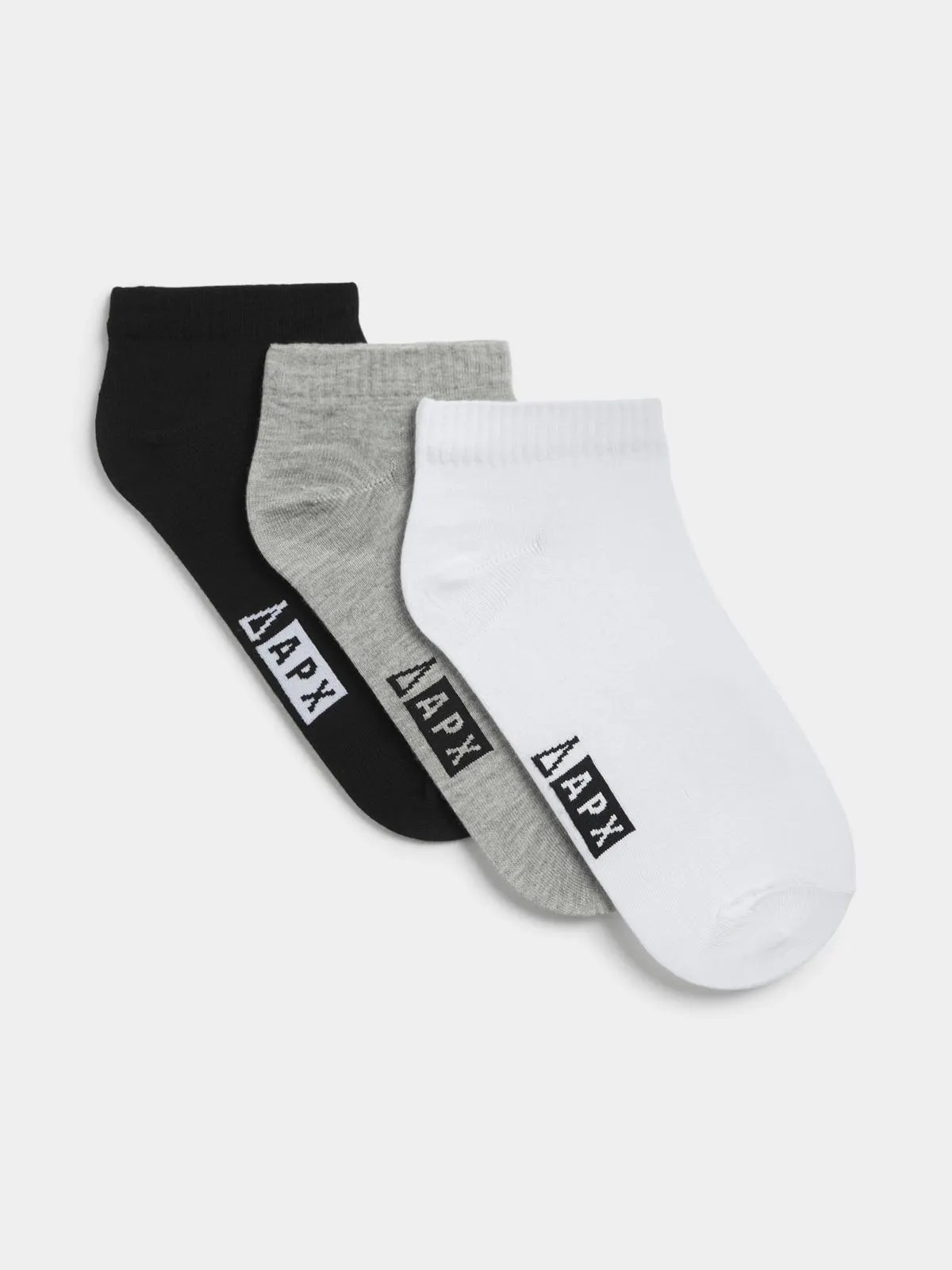 APX 3PK Athletic Trainer Liner Multicolour Socks