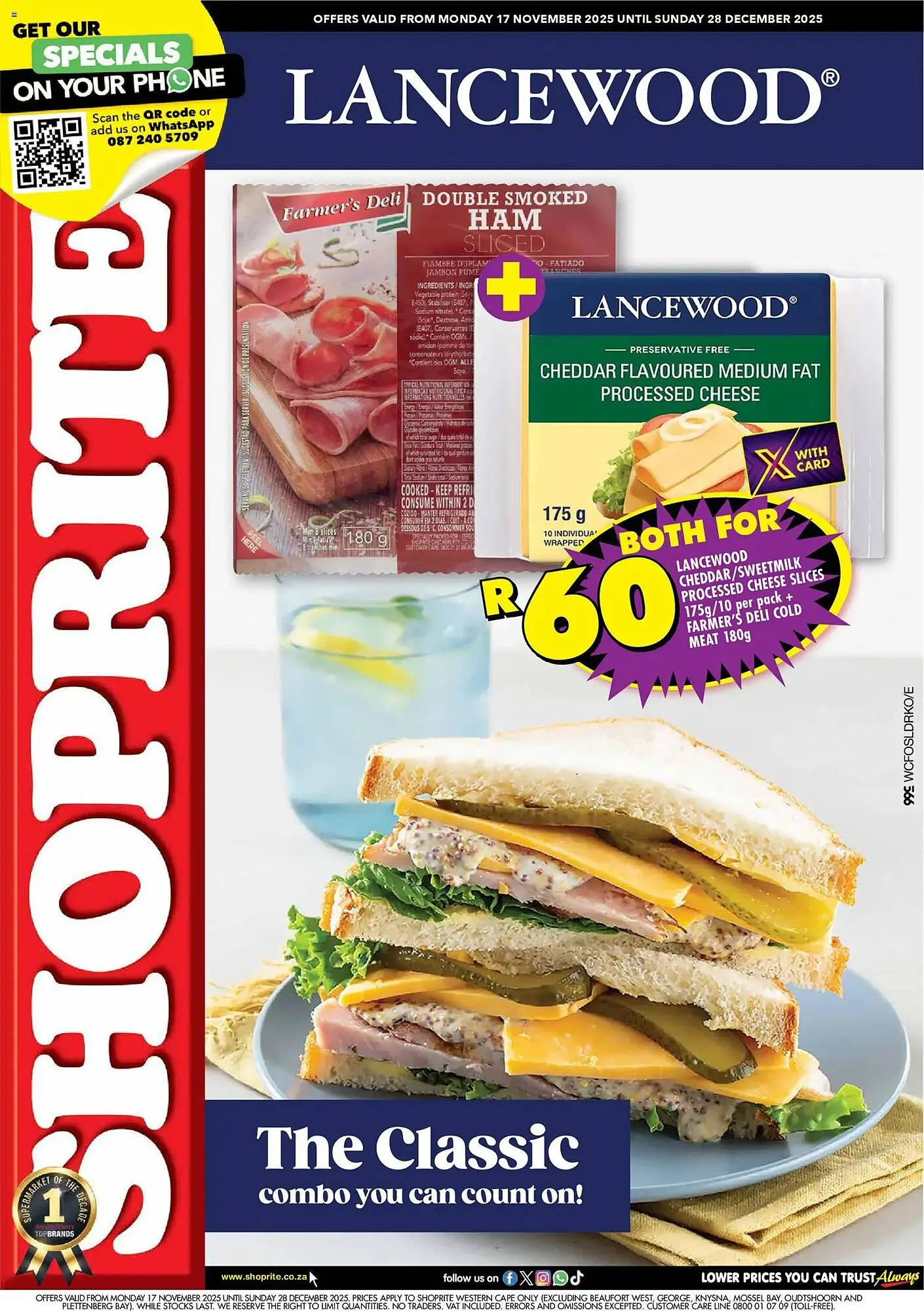 Shoprite catalogue from 17 November to 28 December 2025 - Catalogue Page 1